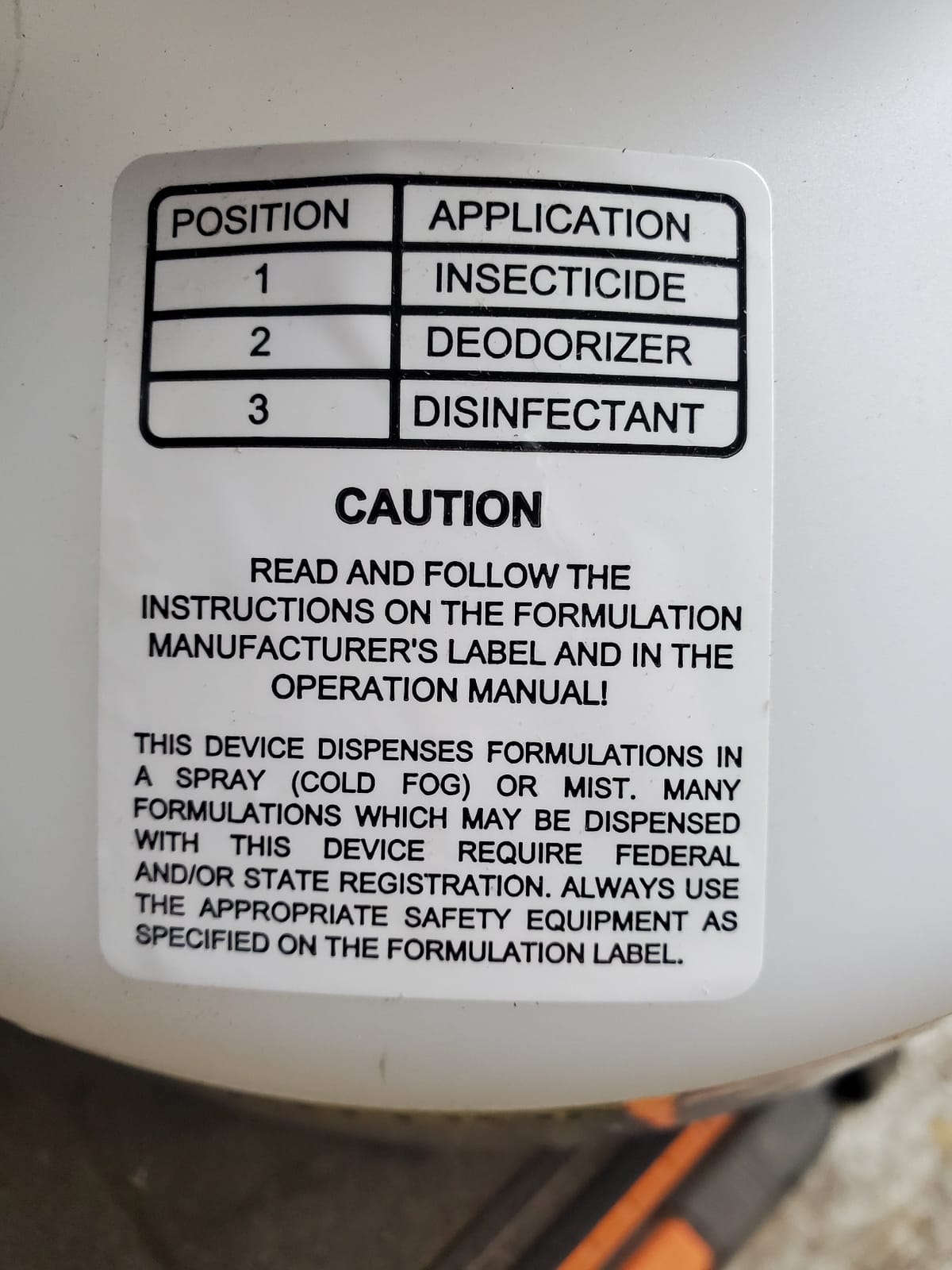 Hurricane ES Electrostatic Corded ULV Hand Carry 1-Gallon Fogger Adjustable Particle Size 10-50 Microns customer photo 2