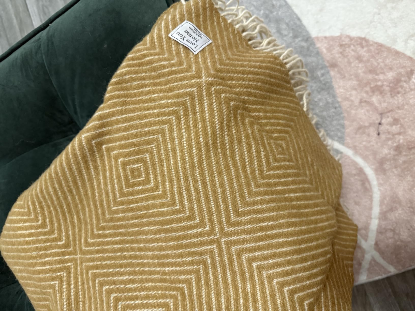 LYHome Merino Wool Blanket, Warm & Soft Throw for Bed & Couch, 55 x 79 in | 80% Merino, 20% Nylon OEKO-TEX customer photo 2