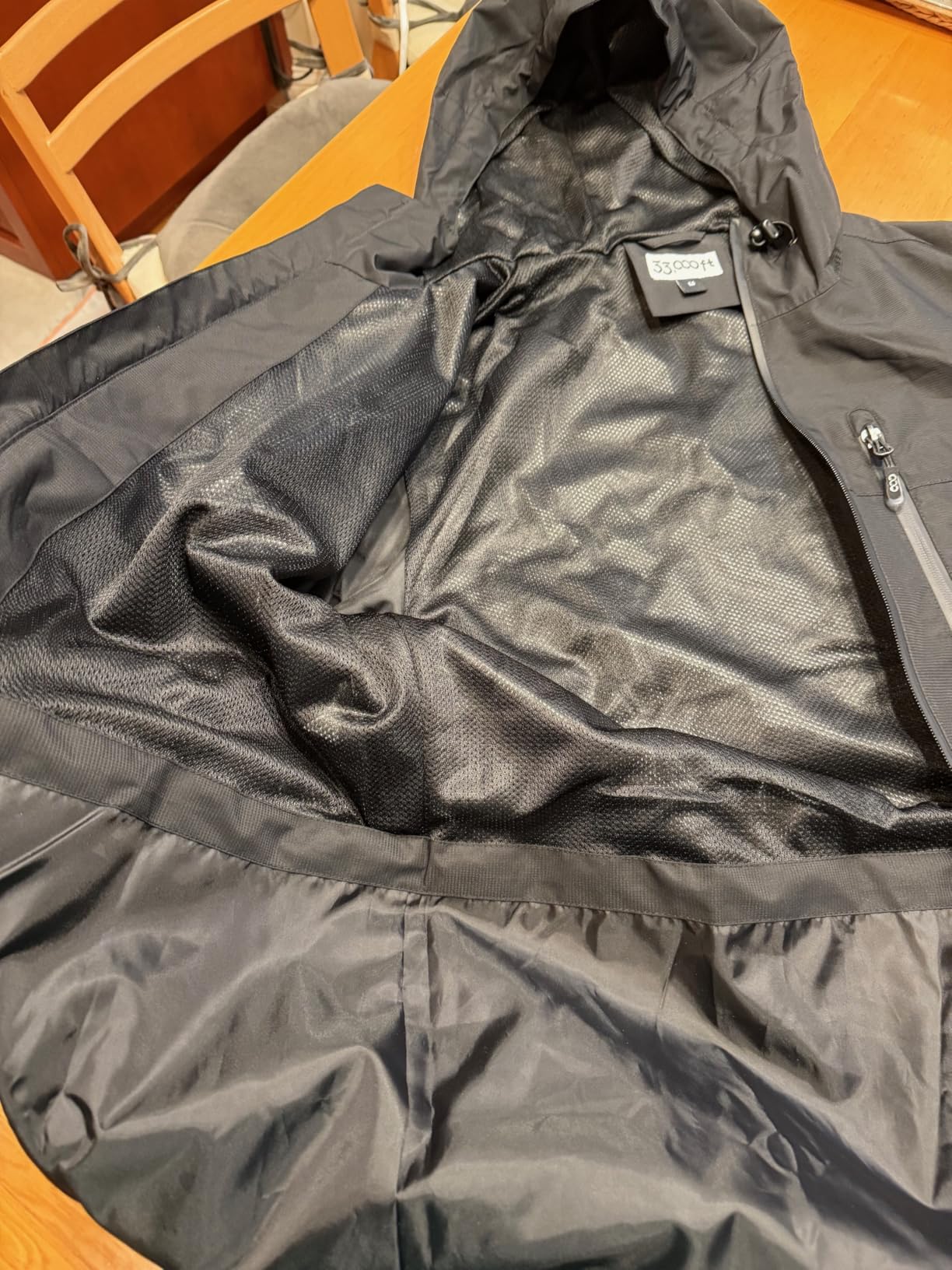 33,000ft Men's Packable Rain Jacket Waterproof Raincoat with Hood | Lightweight, Breathable, Rain Shell, Windproof, Mesh lining, Underarm vents, Zipper Pockets, Cycling, Hiking, Golf customer photo 1