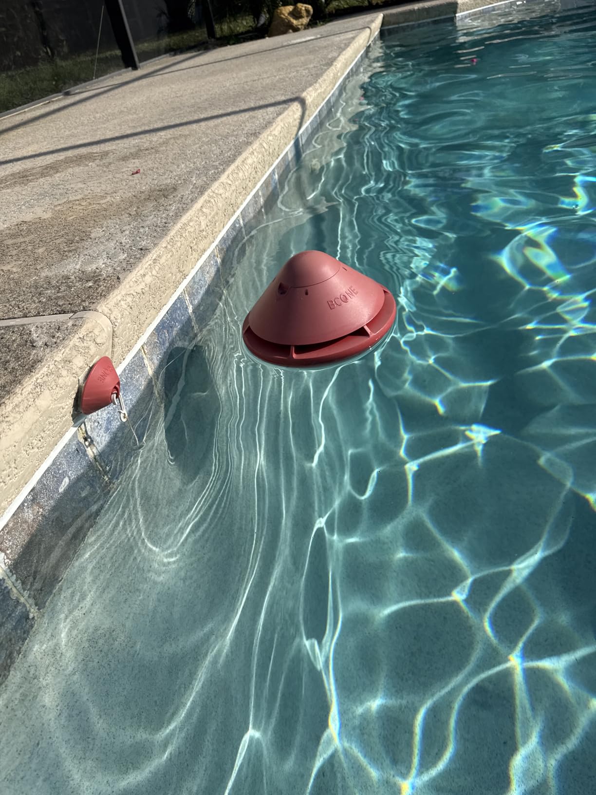 BCONE Pool Alarm by Lifebuoy | ASTM F2208 Certified | Floating Safety Device with App Alerts + Alexa Voice Control | 2.4GHz Wi-Fi | for Inground & Above-Ground Pools customer photo 1