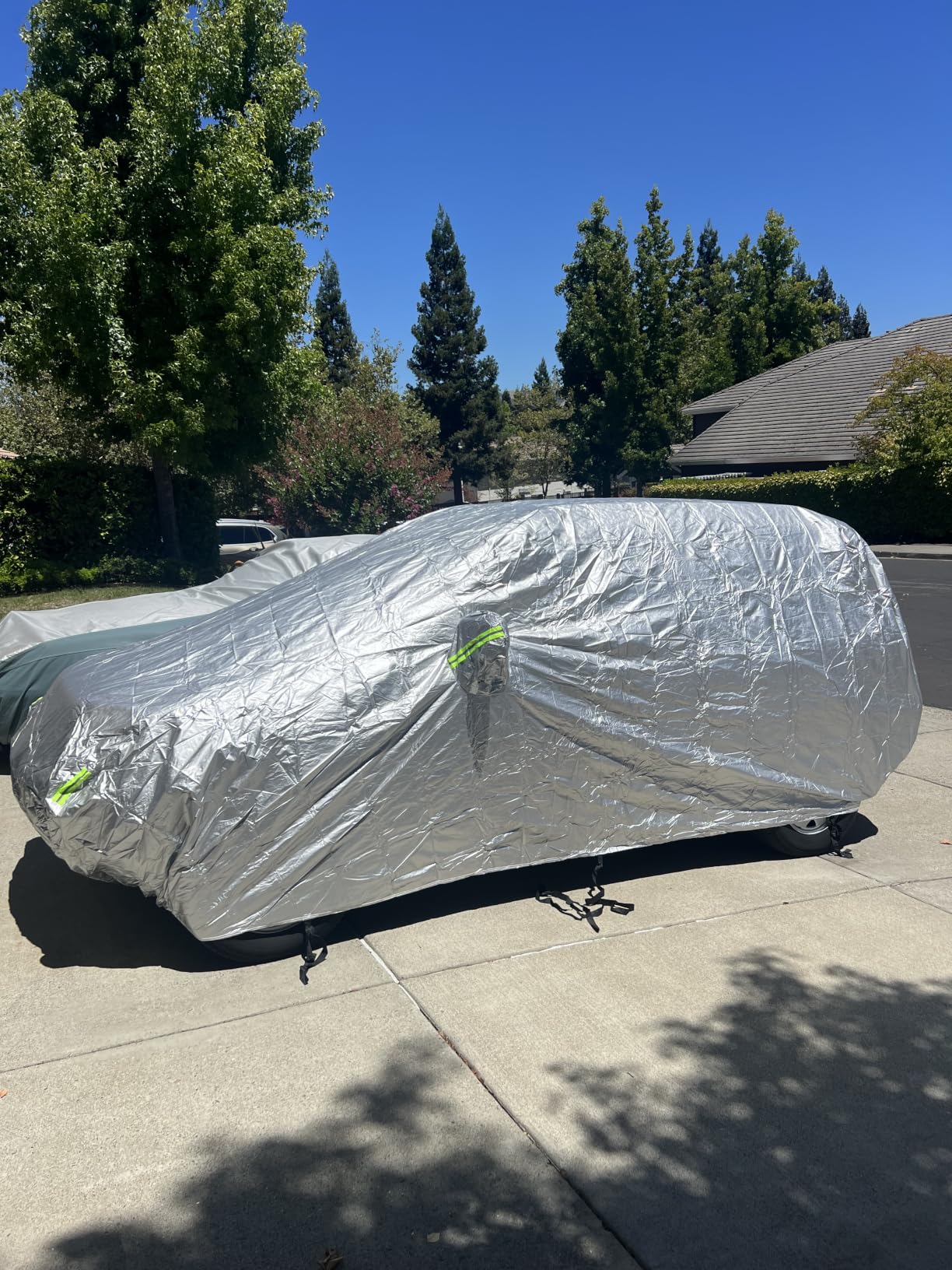 Car Cover, SUV Waterproof Car Covers for Automobiles All Weather Season UV Hail Protection Snowproof Full Car Cover, Outdoor Full Cover Universal Fit SUV Up to 190'' customer photo 1
