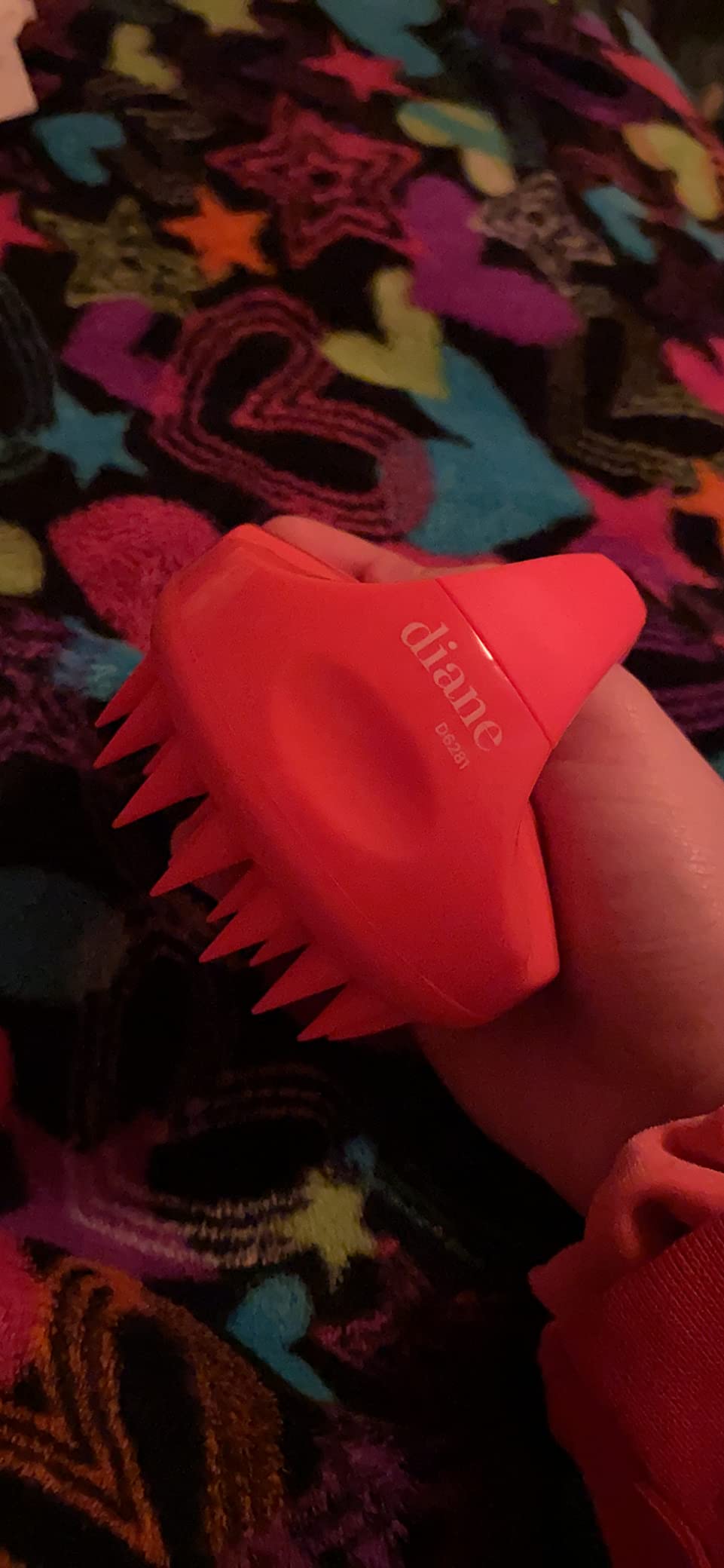 Diane Scalp Massage and Shampoo Brush with Soft Silicone Bristles, Exfoliates and Cleanses Scalp, Promotes Scalp Circulation, Evenly Distributes Hair Oil, Clear customer photo 2