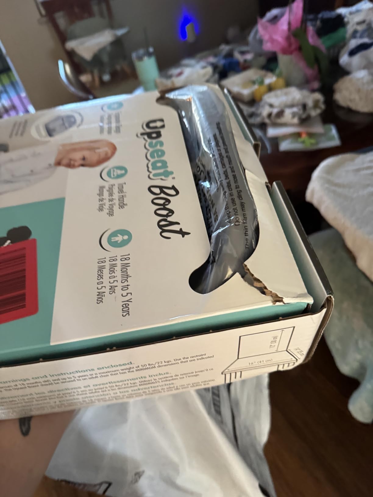 Upseat Boost - The Original Ergonomic Toddler Booster Seat for Dining Table, Developed with Physical Therapists to Encourage Posture, Adjustable Height, Easy to Wipe Clean, and Travel-Friendly customer photo 2