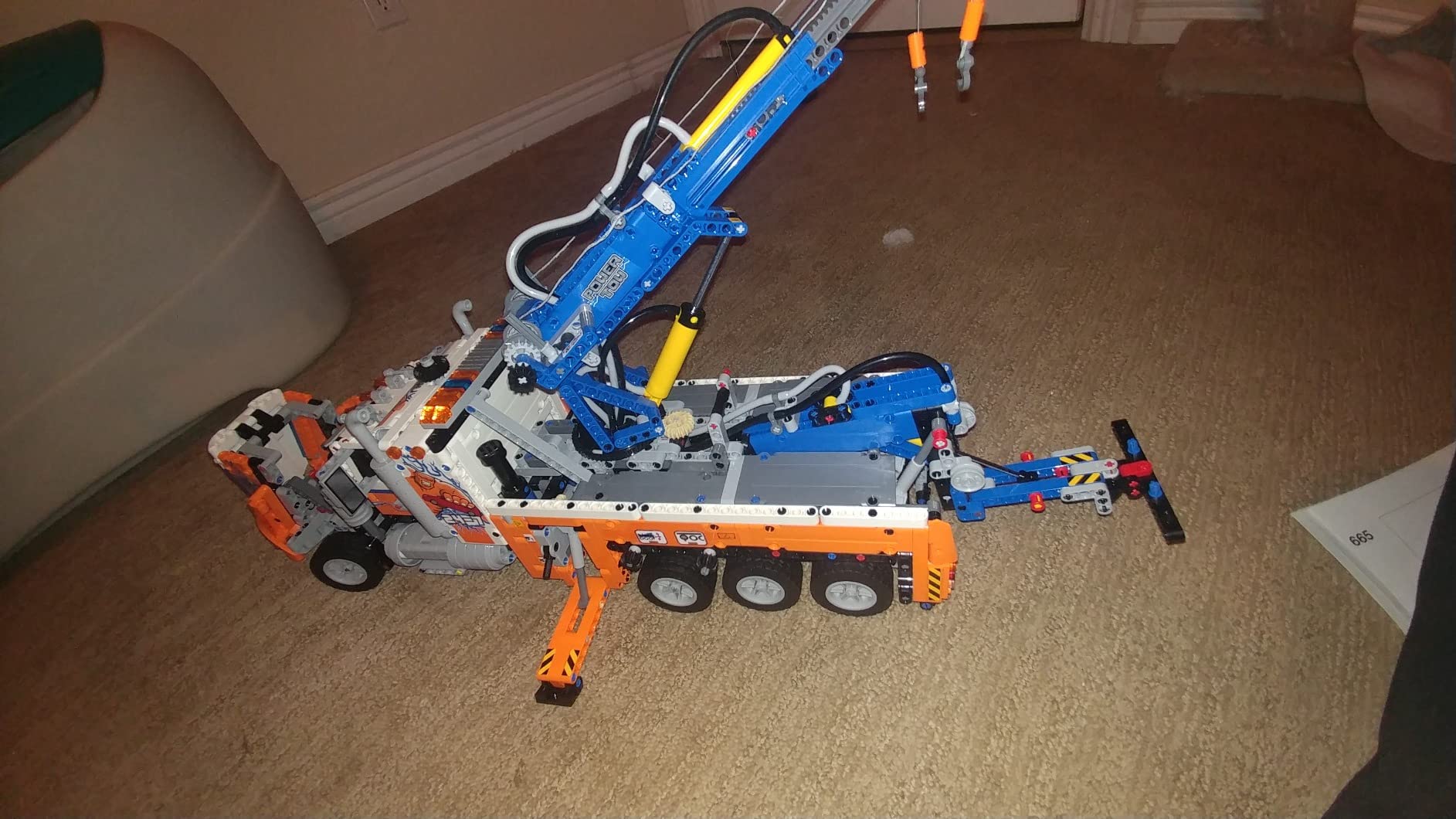 LEGO Technic Heavy-Duty Tow Truck 42128 with Crane Toy Model Building Set, Engineering for Kids Series customer photo 1