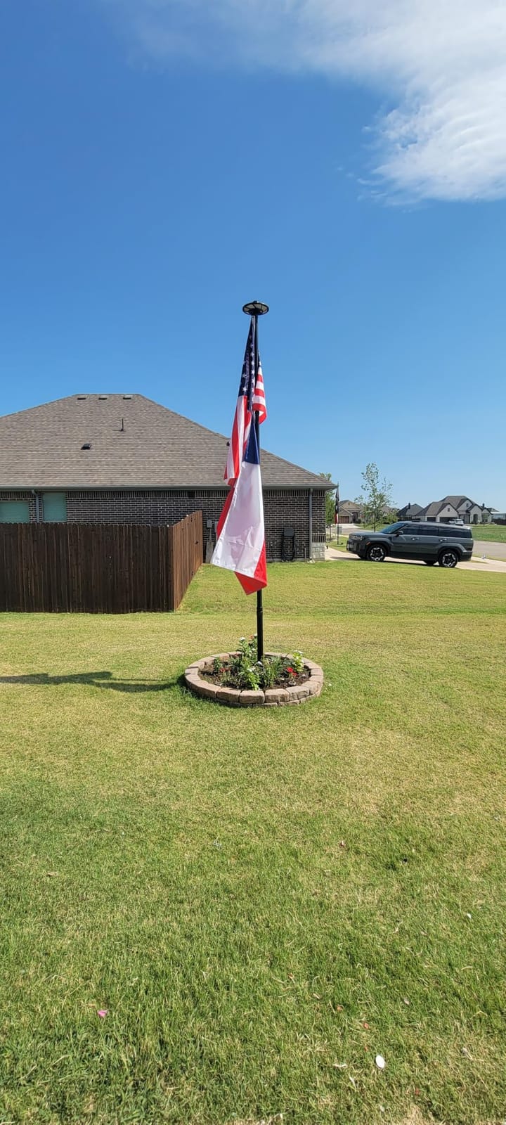 20 FT Telescoping Flag Pole, Heavy Duty Aerospace Aluminum Flagpole Kit | 45K PSI & 95 HBW Hard Flag pole for Outside House, Unbending Telescopic Outdoor In-Ground Flag Poles for Yard customer photo 2