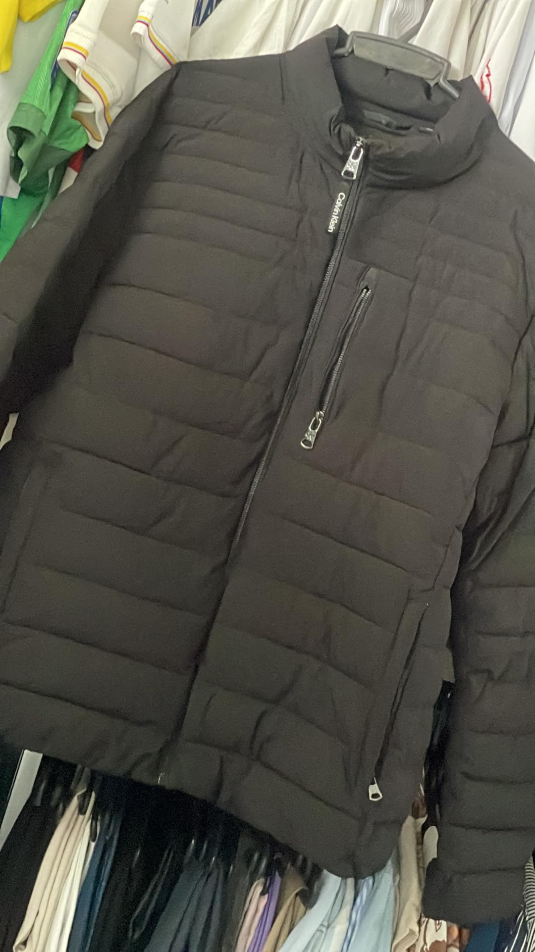 Calvin Klein Men's Full Zip Down Puffer Coat customer photo 2