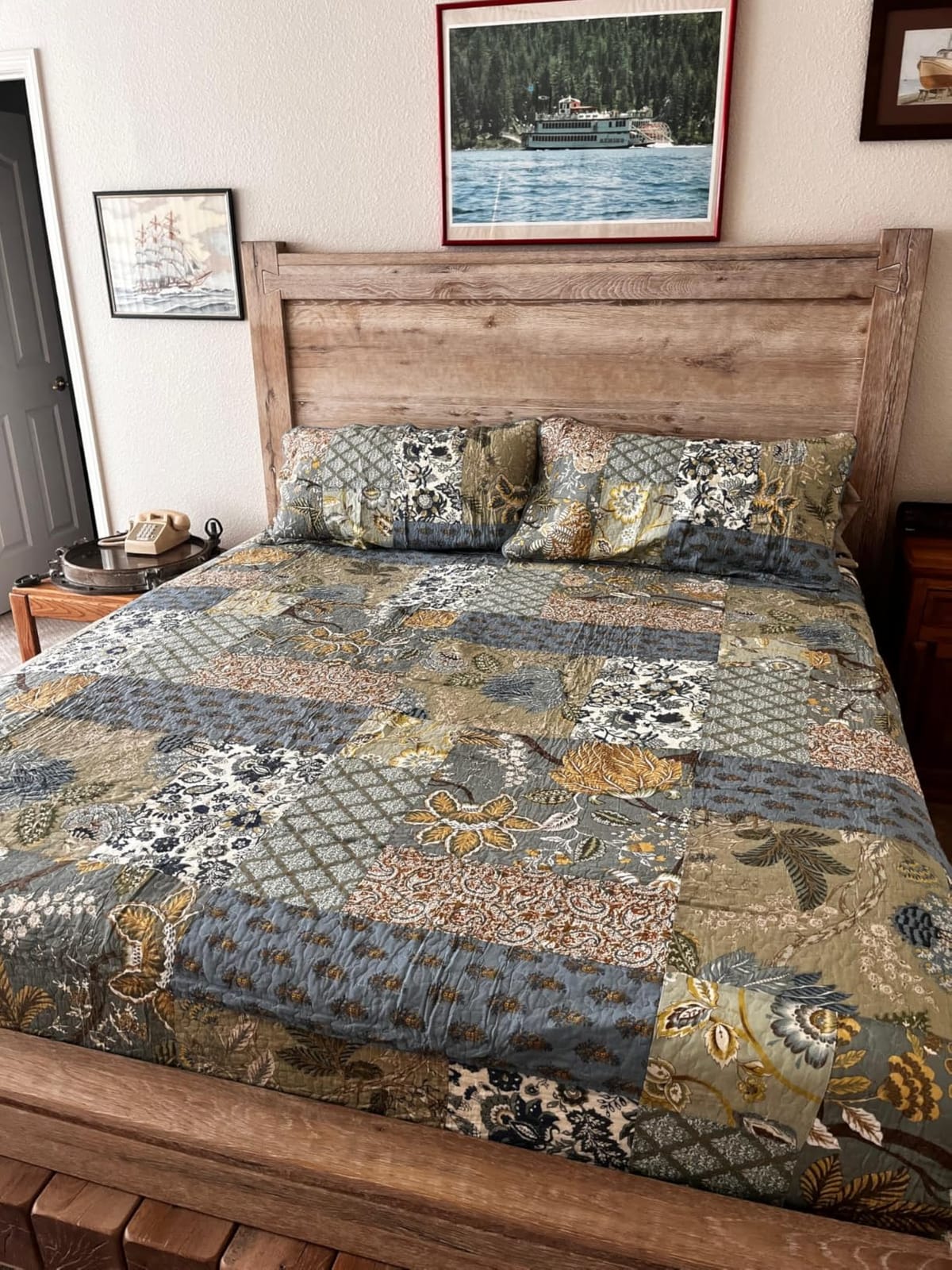 Secgo Queen Comforter Set for Bed - 100% Cotton Quilts Queen Size, Green, Sage Bedspreads (90 x 98 Inch) with 2 Pillow Shams, Patchwork Reversible Lightweight Bedding customer photo 1