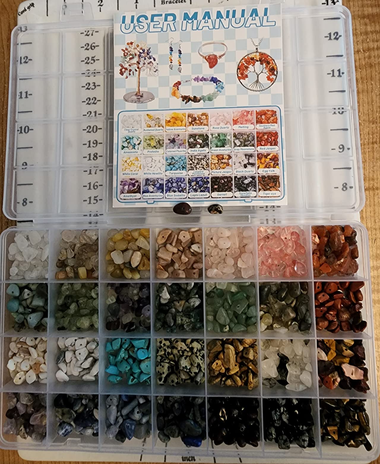 selizo Jewelry Making Kits for Adults Women with 28 Colors Crystal Beads, 1660Pcs Crystal Bead Ring Maker Kit with Jewelry Making Supplies customer photo 2