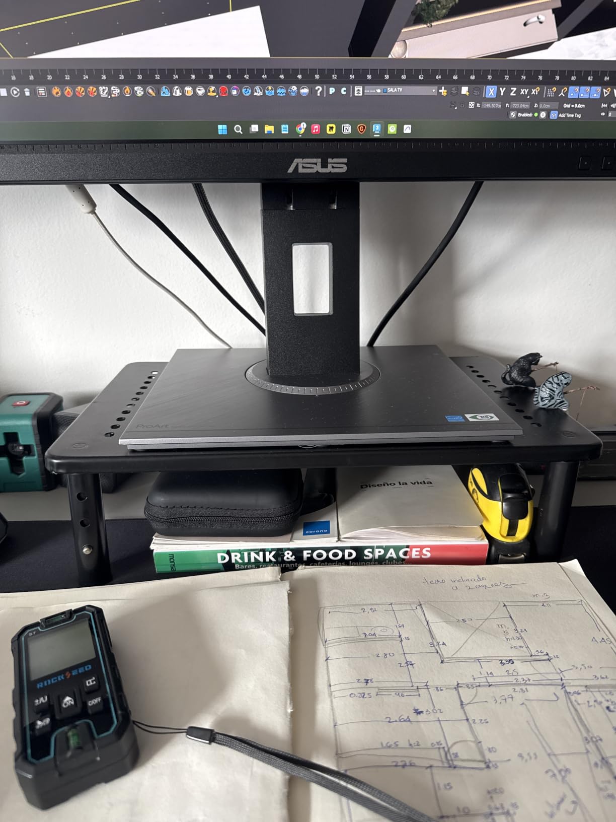 WALI Computer Monitor Stand for Desk, Adjustable Laptop Riser, up to 44 lbs, Monitor Riser Under-Desk Storage, Fits Monitors, Laptops, Printers (STT003) customer photo 1