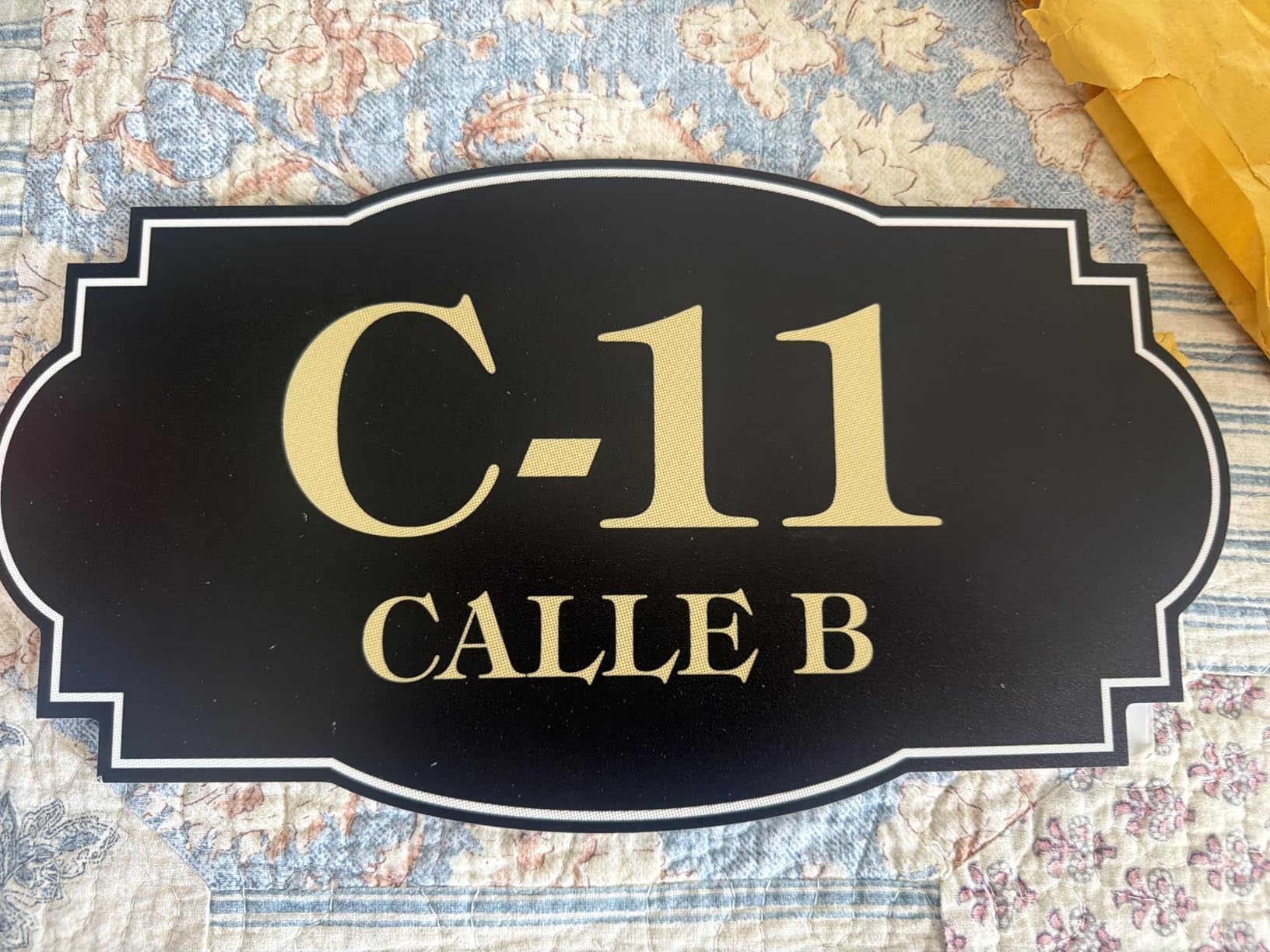House Address Sign, House Address Plaque, Indoor/Outdoor Use, 7x12 Inch, 22 Colors, Reflective Option, USA Made by My Sign Center (Victorian) customer photo 2