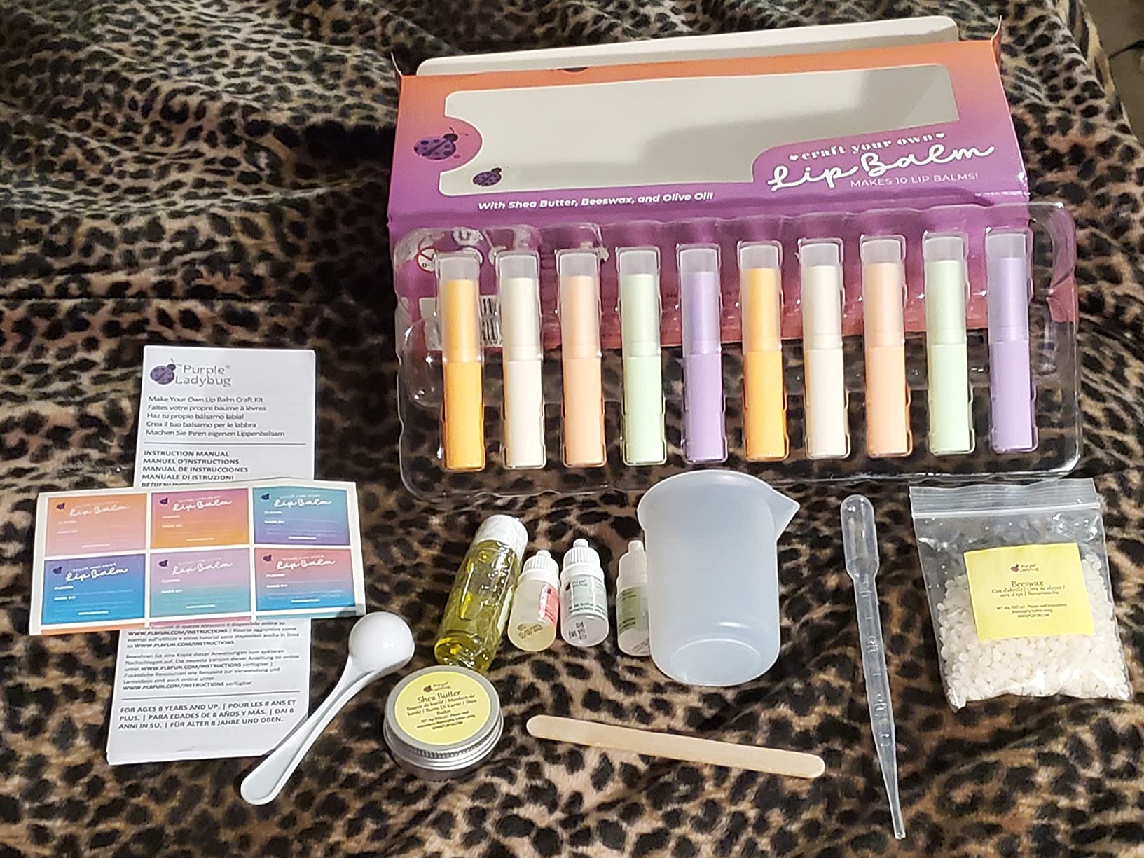 DIY Lip Balm Kit for Ages 8+, Natural Ingredients, 10 Tubes in 0.14 oz Each | Moisturizing Lip Balm Making Kit with Shea Butter, Sweet Strawberry, Mint, & Watermelon Flavor, 8 Year Old Girl Birthday Gift customer photo 2