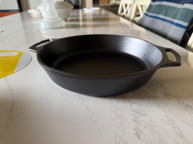 Lodge Pre-Seasoned Cast Iron Baker's Skillet, 10.25 Inches | Heavy Duty Baking Pan with Dual Handles, Oven Ready Cast Iron Bakeware for Desserts, Roasting & Baking customer photo 2