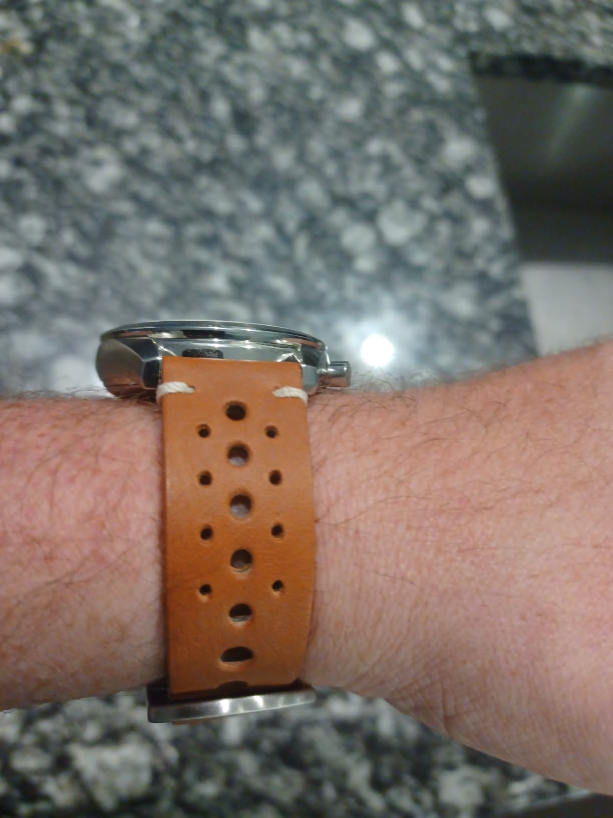 ALPINE Vintage Leather Watch Band - Replacement Watch Bands for Women & Men - Compatible with Regular & Smart Watch Bands customer photo 2