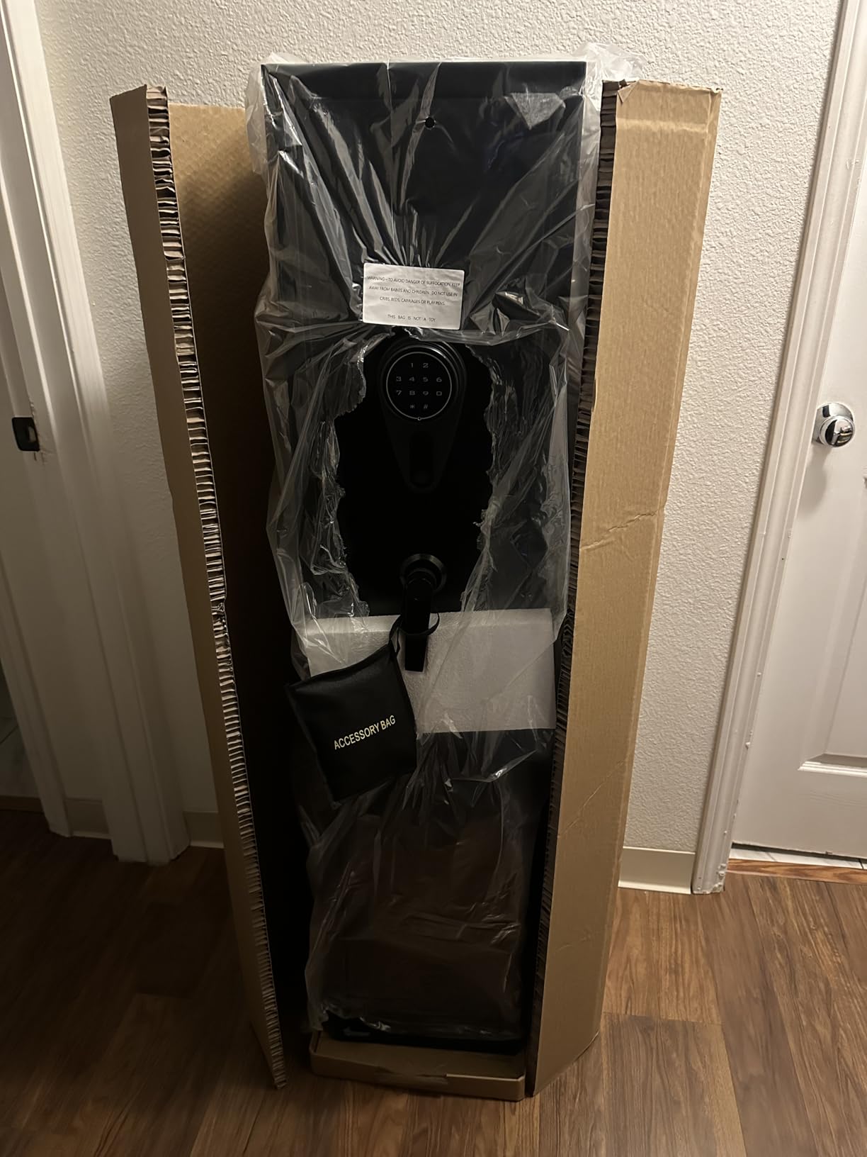 KAER Long Gun Safe for Rifles and Pistols with Electronic Lock Assembled, Rifle Safe for Home, Gun Cabinet for 3-5 Shotguns 5 Handguns, Removable Gun Rack, Shelf, LED Light, Ammo Storage customer photo 2