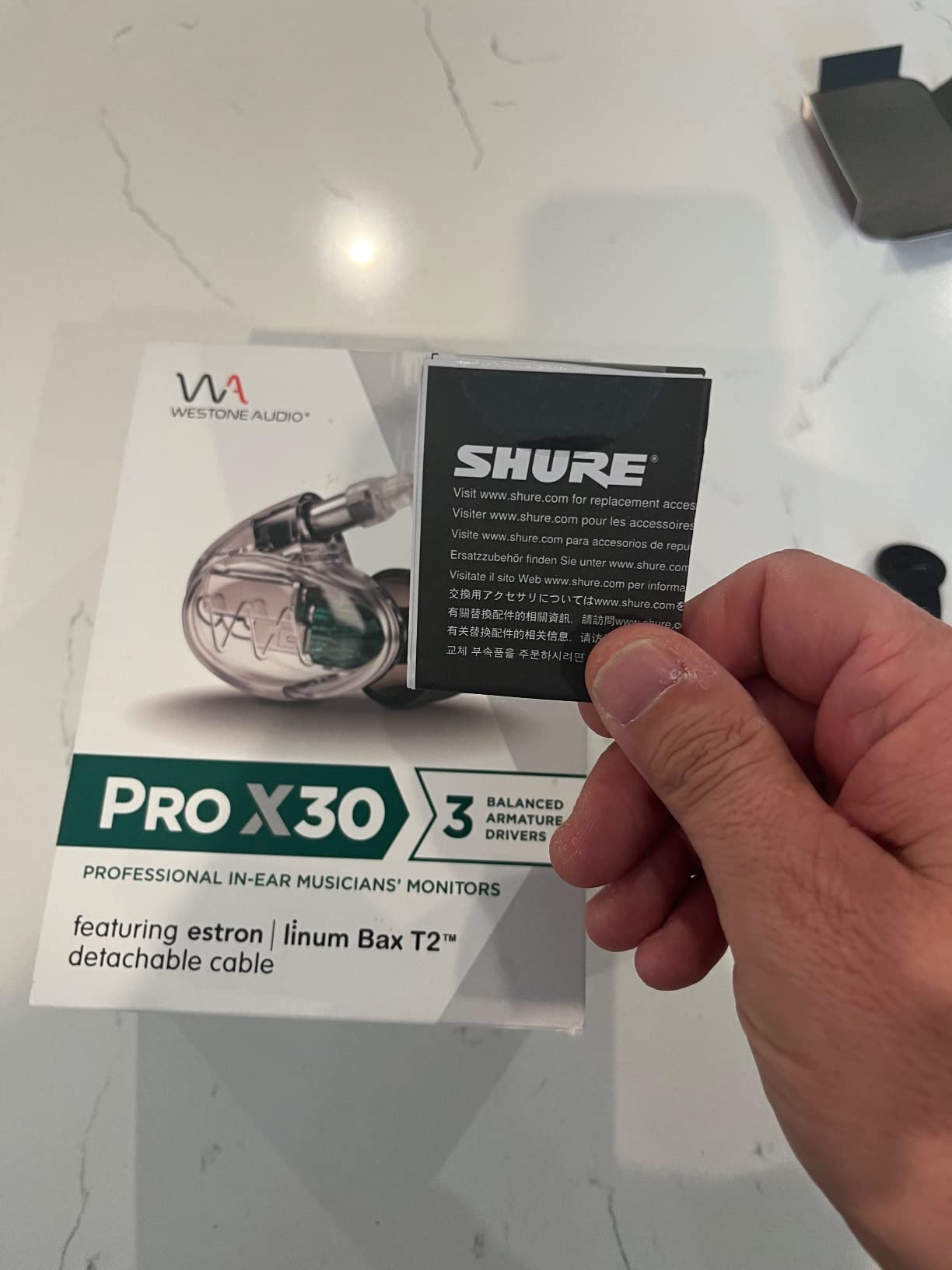 Shure Pro X30 IEM Earphones - Three-Driver Noise Isolating Musician in-Ear Monitor Wired Earbuds customer photo 1