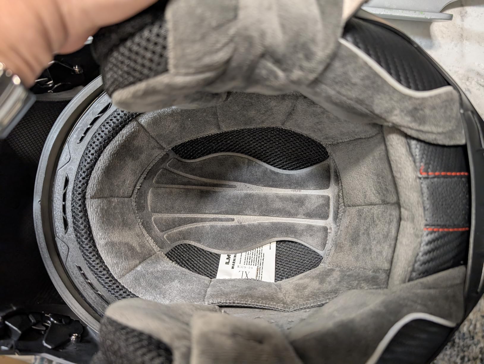 ILM Adult Motorcycle Modular Full Face Helmet Flip up Dual Visor 159(Matte Black,XX-Large) customer photo 2