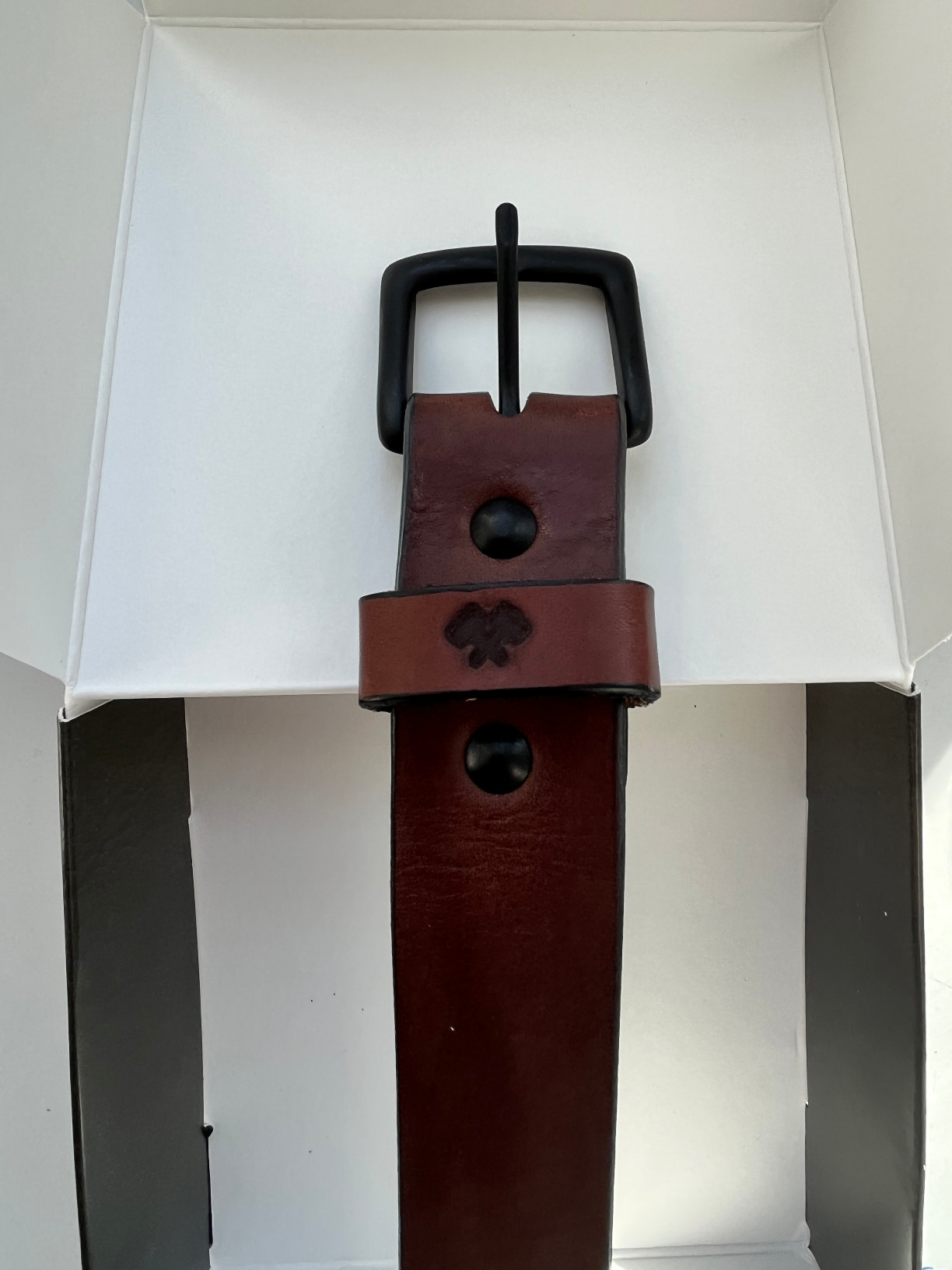 Main Street Forge All American Leather Belt | Made in USA Men's Belt | Heavy Duty Work | EDC customer photo 1