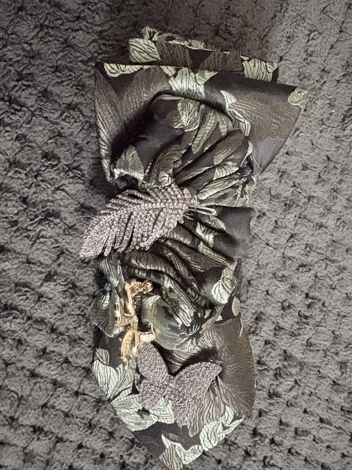 Mens Tie Set Solid Paisley Silk Striped Necktie for Men with Cufflinks Tie and Pocket Square customer photo 1