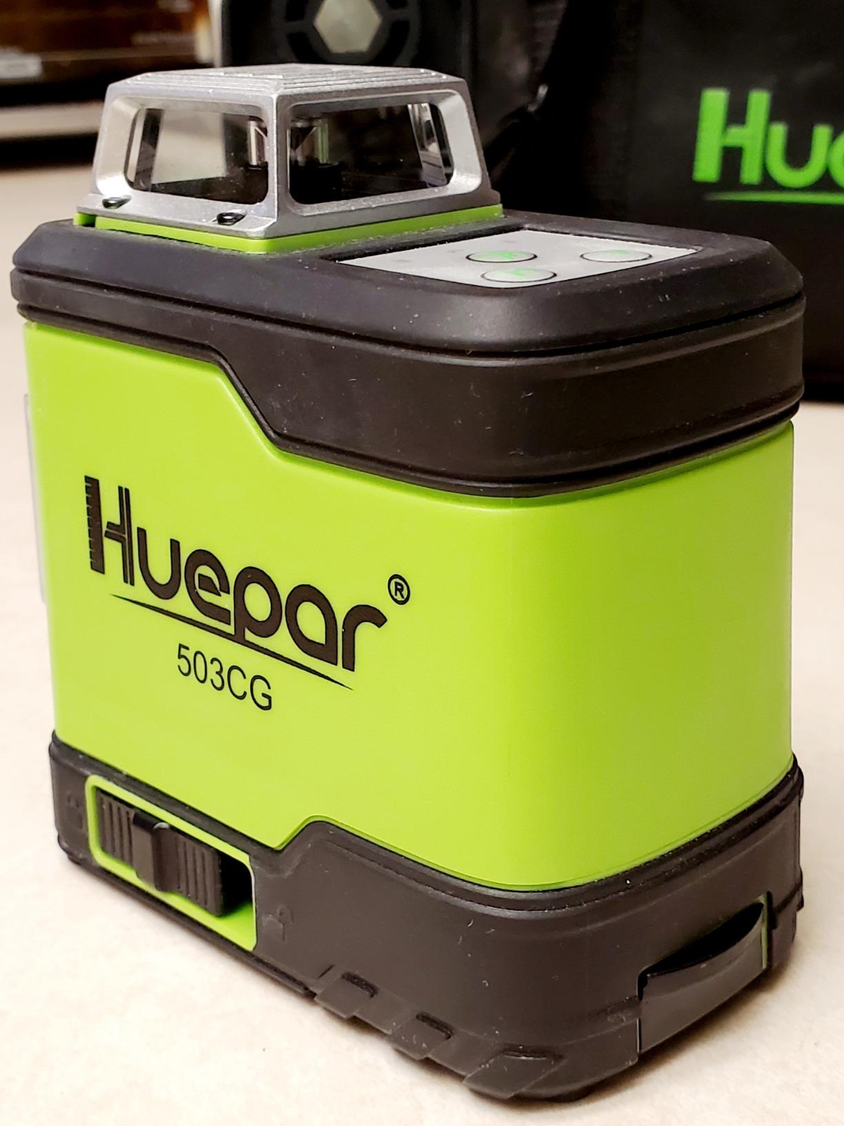 Huepar Laser Level 360 Self Leveling, Rechargeable Green Laser 4x360° Cross Line Lazer Leveler 4D Level Laser Tool for Construction with Two Li-ion Batteries, Magnetic Bracket & Hard Carry Case - LS04CG customer photo 2