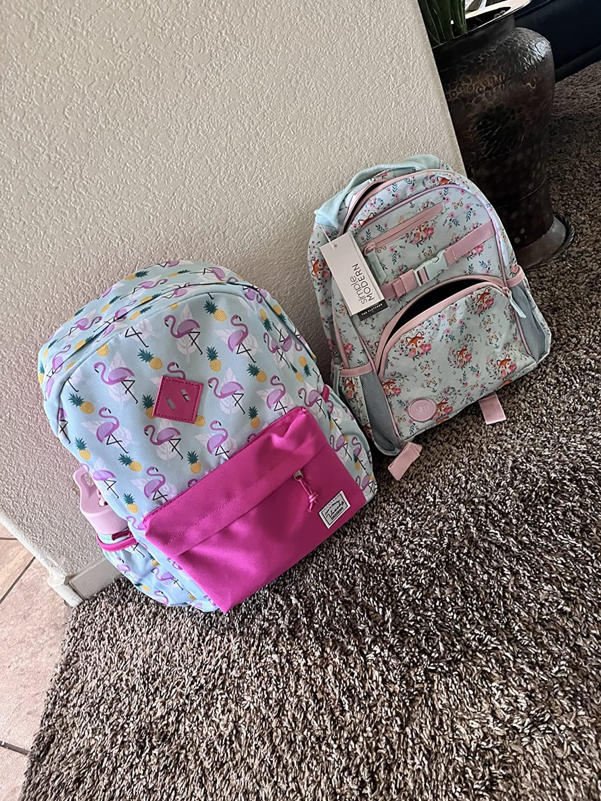 VASCHY Kids Backpack for Girls, Cute Dinosaur Lightweight Backpack for Toddlers Daycare Preschool Little Girls Pink customer photo 1