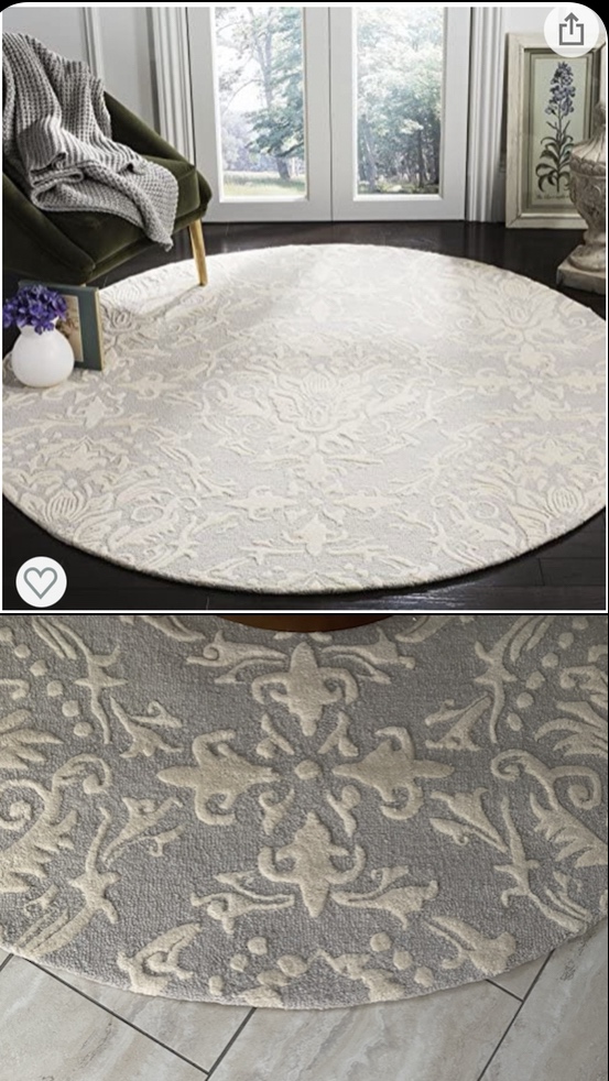 SAFAVIEH Blossom Collection Area Rug - 9' x 12', Sage & Ivory, Handmade Wool, Ideal for High Traffic Areas in Living Room, Bedroom (BLM107C) customer photo 1