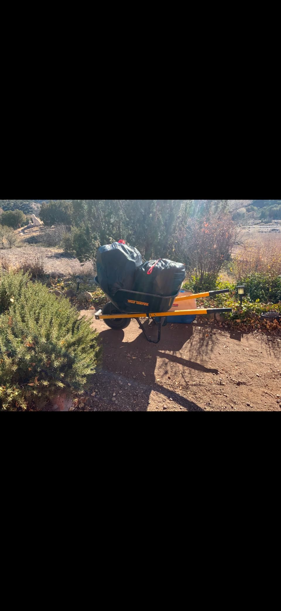 True Temper Steel Wheelbarrow with Never Flat Tire & Steel Handles, 6 Cu. Ft customer photo 1
