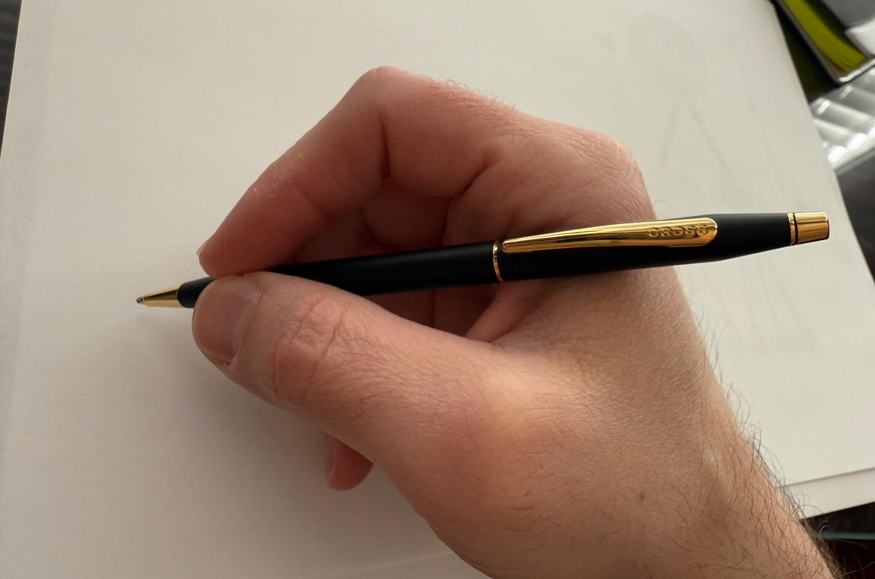 Cross Classic Century 23KT Gold Ballpoint Pen, Medium Point, Black Ink | Refillable Pen for Effortless Writing, Durable Construction, Premier Distinctive Look, Gift-Ready Presentation customer photo 1