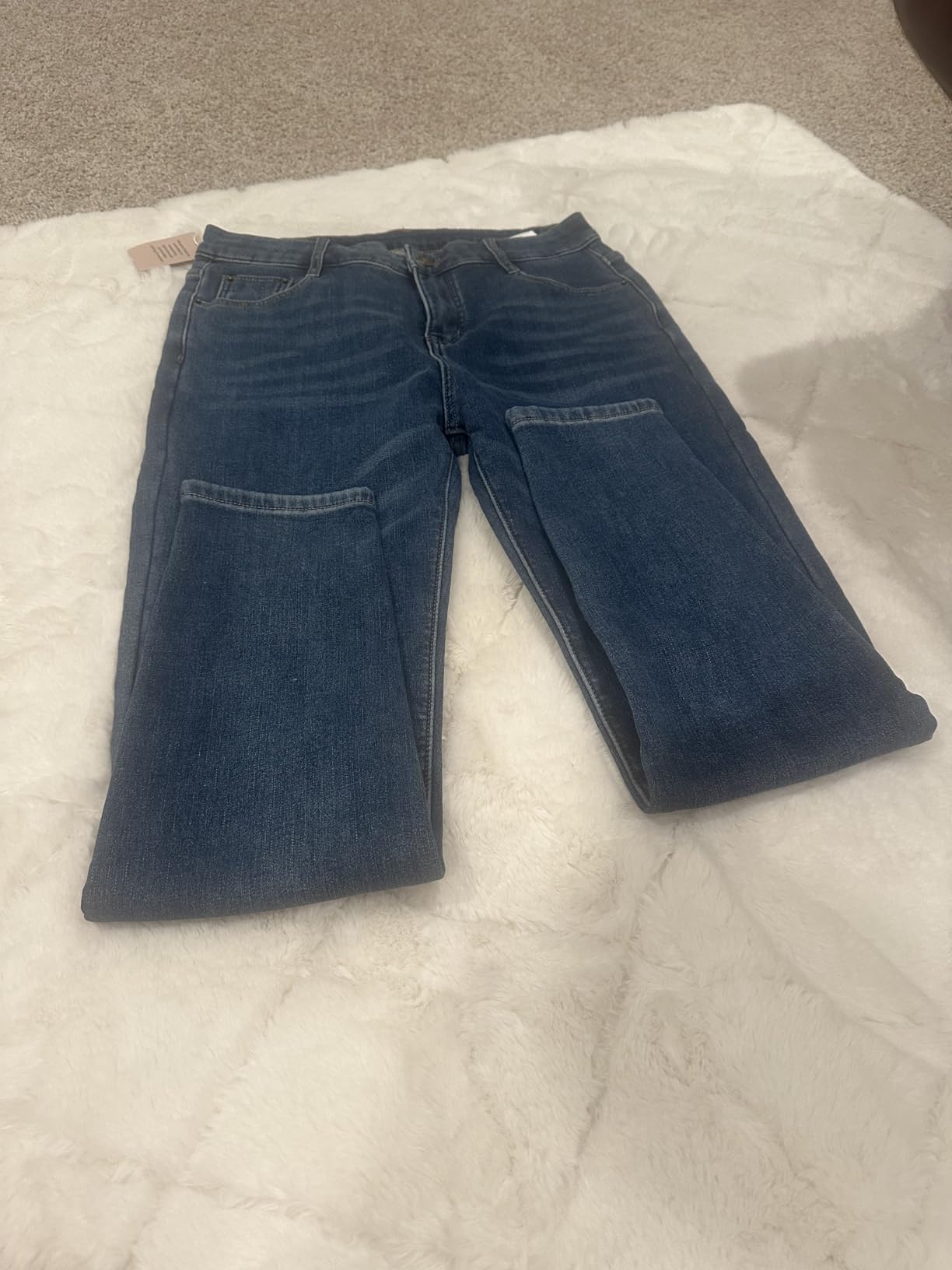 Yehopere Women's Winter Fleece Lined Jeans Slim Fit Warm Skinny High Waist Denim Jean customer photo 2