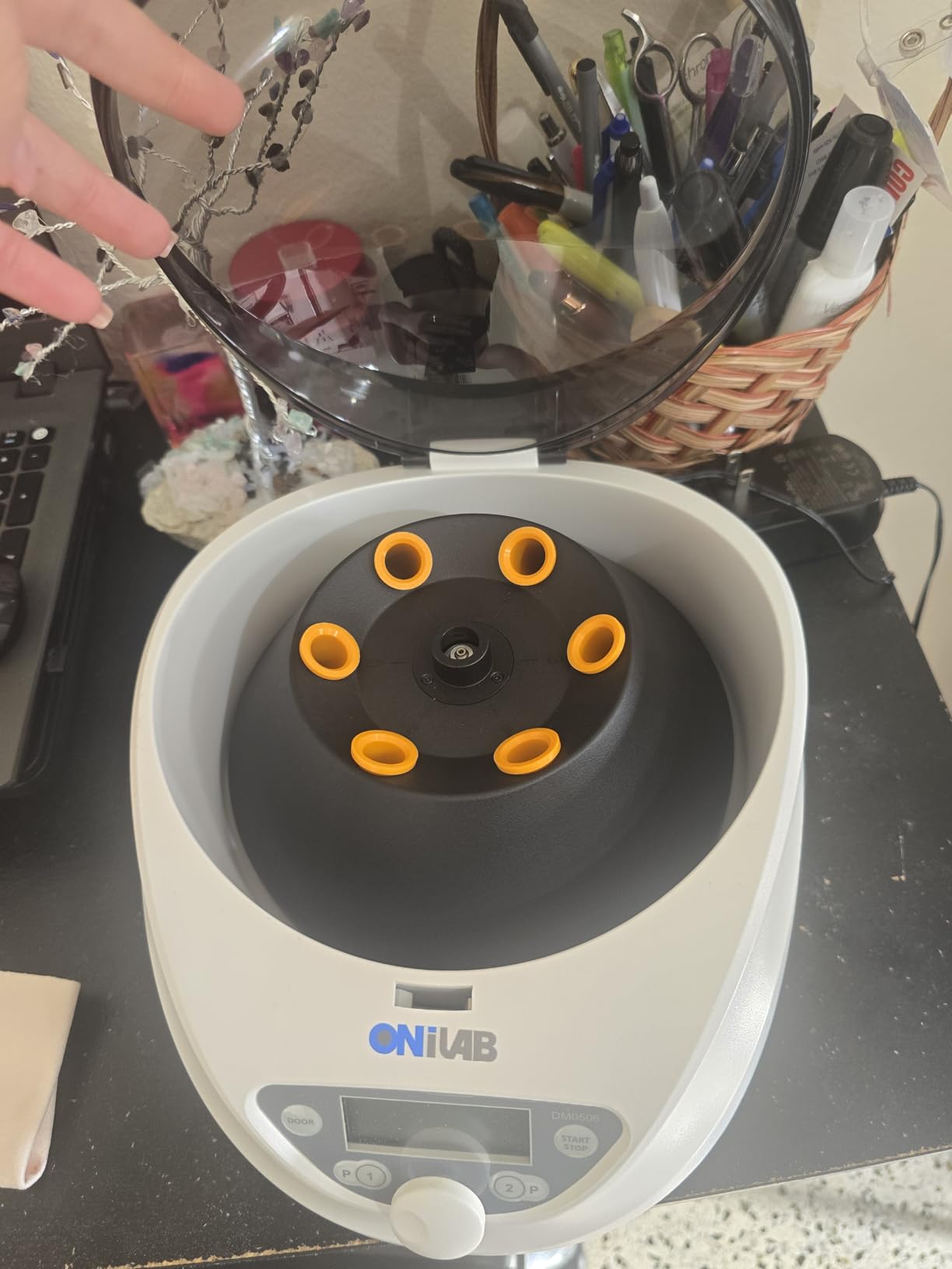 ONiLAB Lab PRP Centrifuge, 6X15ml/10ml/7ml/1.5-5ml, 300-5000RPM, Max 2600xg | LCD Digital Desktop Centrifuge, 30sec-99min Timer, Two Quick Start Programs for Efficient PRP Separation customer photo 2
