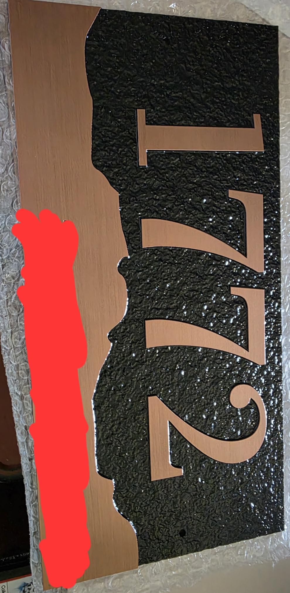 Personalized Vintage Address Plaque House Number Address Sign Relief Carved - Custom Classic Home Street Name Signs Mailbox Numbers for Yard Door Room Wall Outdoor Decor customer photo 1