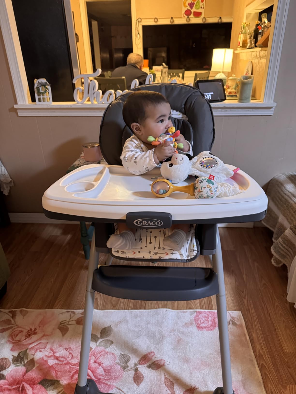 Graco Table2Table Premier Fold 7 in 1 Convertible High Chair | Converts to Dining Booster Seat Kids Table and More Maison customer photo 1