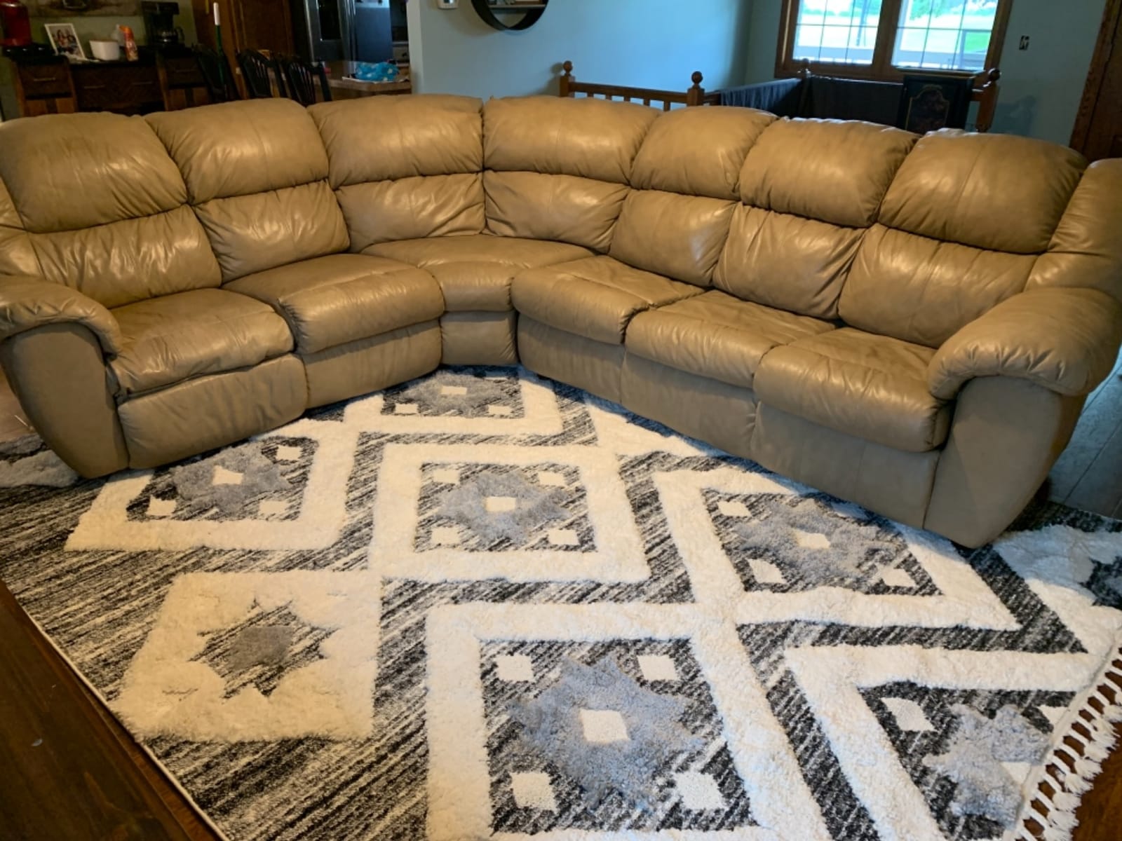 SAFAVIEH Area Rug 8x10 - Moroccan Tassel Shag Collection - Large - Rust & Ivory, Boho Design, Non-Shedding & Easy Cleaning, Plush Pile, Ideal for Living Room, Bedroom, Dining Space (MTS664P) customer photo 2