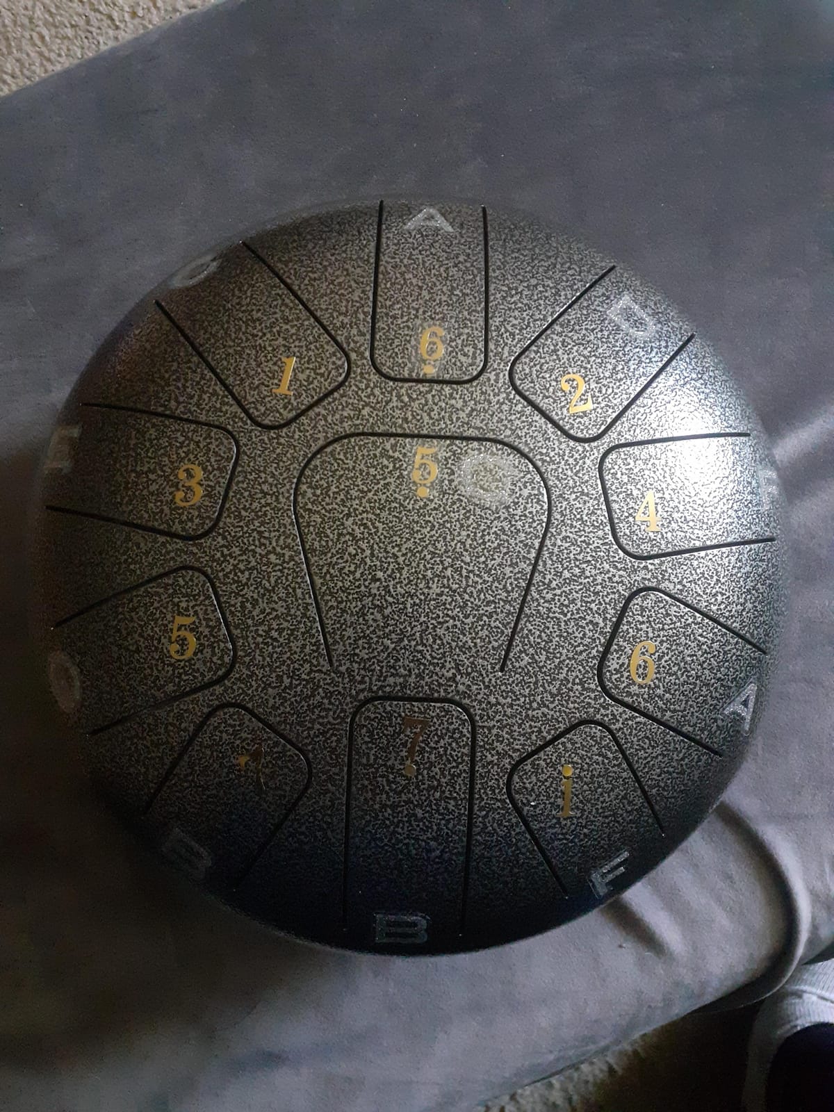 Steel Tongue Drum, AKLOT 12 inch 13 Notes Tank Drum C Key Percussion Steel Drum Kit w/Drum Mallets Note Stickers Finger Picks Mallet Bracket and Gig Bag customer photo 1