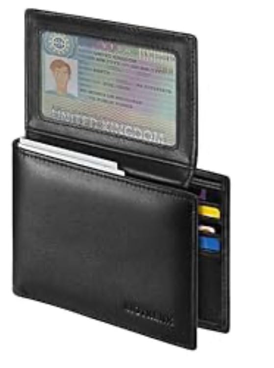 Leather Wallets for Men, Genuine Leather Mens Wallets Bifold Rfid Blocking with 2 ID Windows customer photo 1