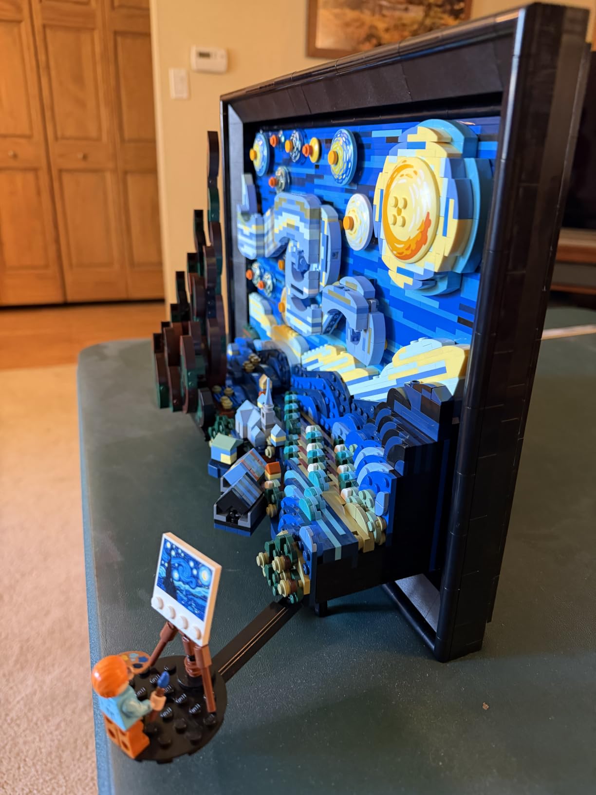 LEGO Ideas Vincent Van Gogh The Starry Night - Building Set for Adults, Ages 18+ - Beautifully Detailed Home Wall Art Decor - Gift for Men & Women - 21333 customer photo 2
