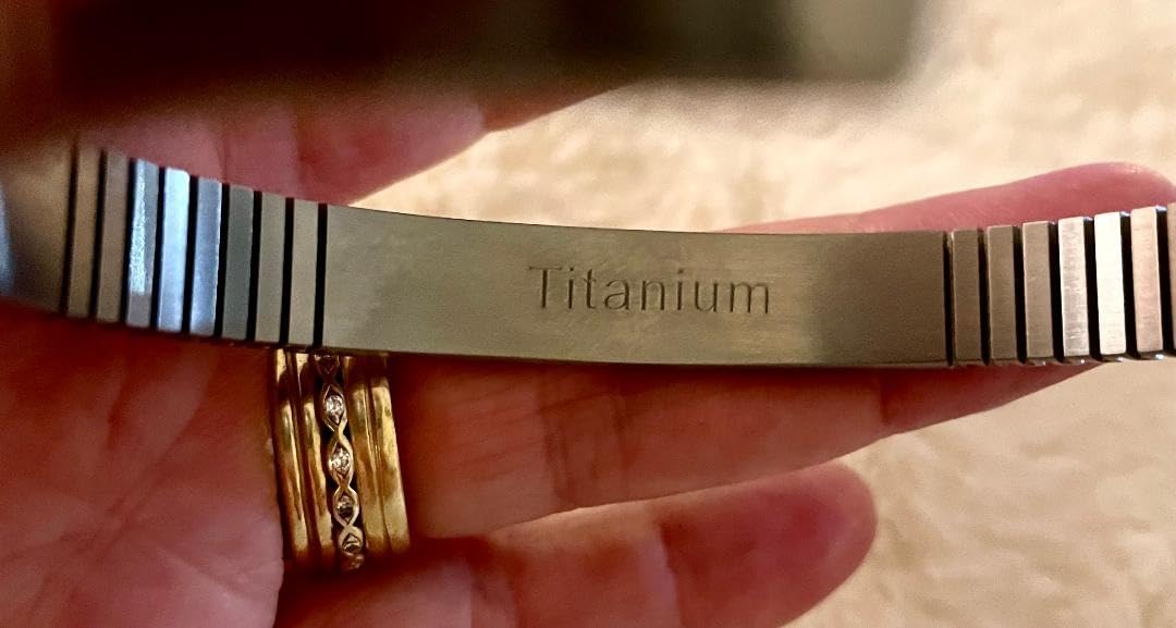 Mens Bracelet | Pure Titanium Minimalist Bracelet Designed for Men | Springy Mens Cuff Bracelet | 10MM Wide Bracelet | Gift for Him customer photo 1