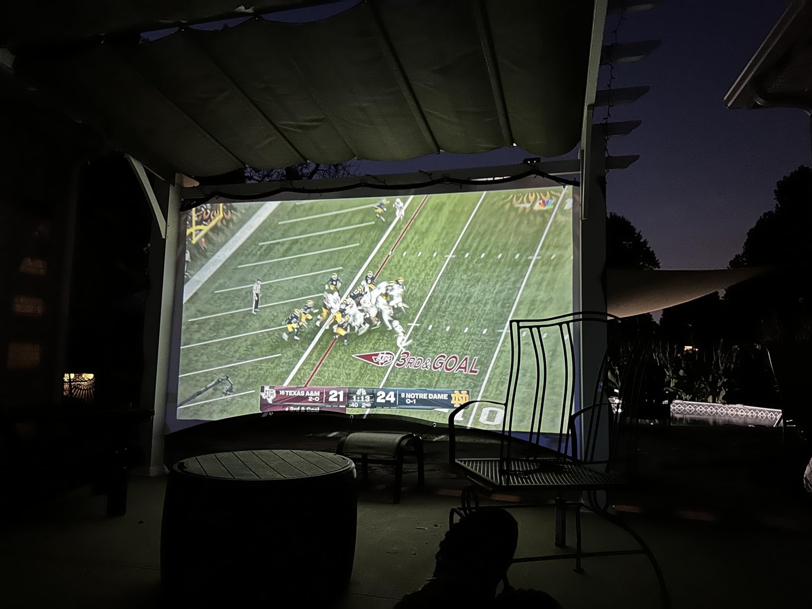 FUDONI Projector with 5G WiFi & Bluetooth, Native 1080P 18000L Portable Compact Outdoor Movie Projector, Home Theater, Built-in Speaker, HDMI USB AV, Works with Firestick, Laptop, iOS, Android, PS5 customer photo 2