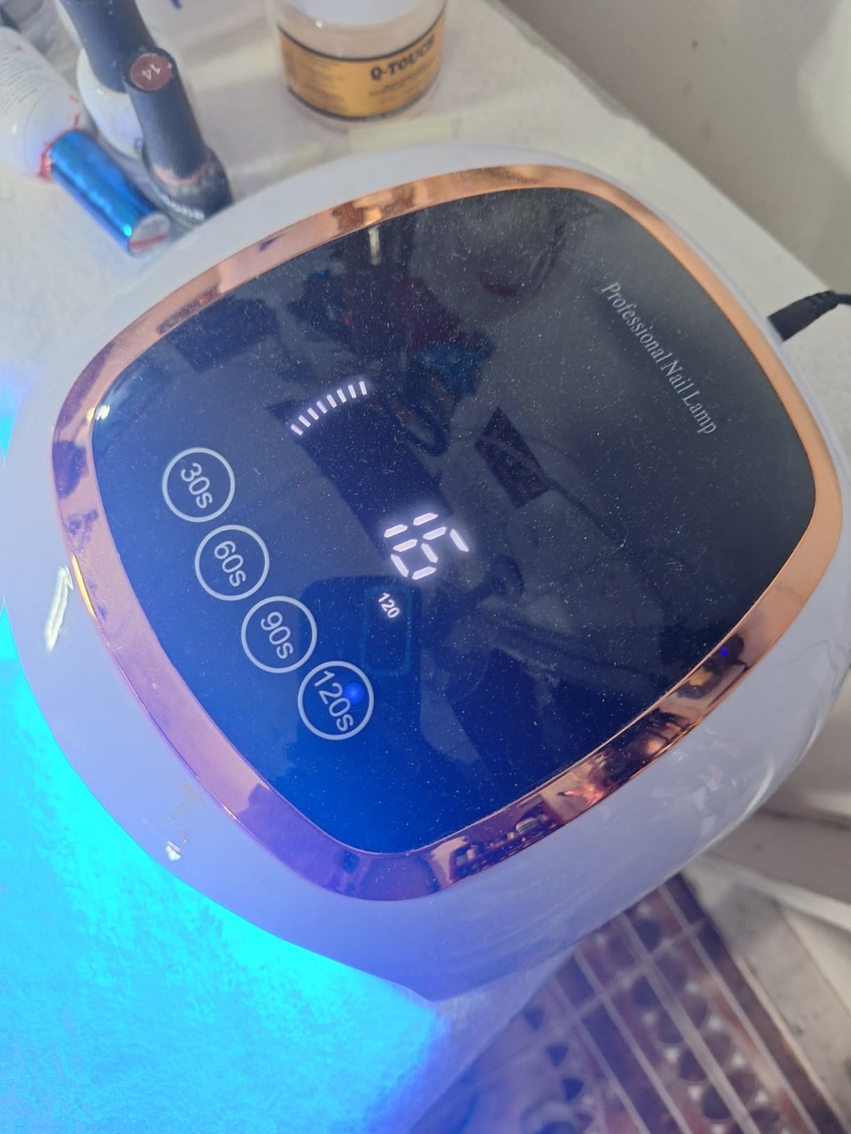 UV Nail Lamp, 180W LED Nail Dryer for Gel Polish, Touch Screen, 42 Beads | Auto Sensor Curing Light with LCD Display and 4 Timer Settings, Fast, Even Curing for Salon Use and Home DIY Manicure customer photo 1
