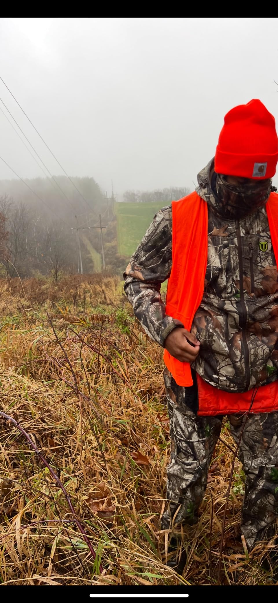 TIDEWE Hunting Clothes for Men with Fleece Lining, Safety Strap Compatible Water Resistant Silent Hunting Jacket and Pants customer photo 2