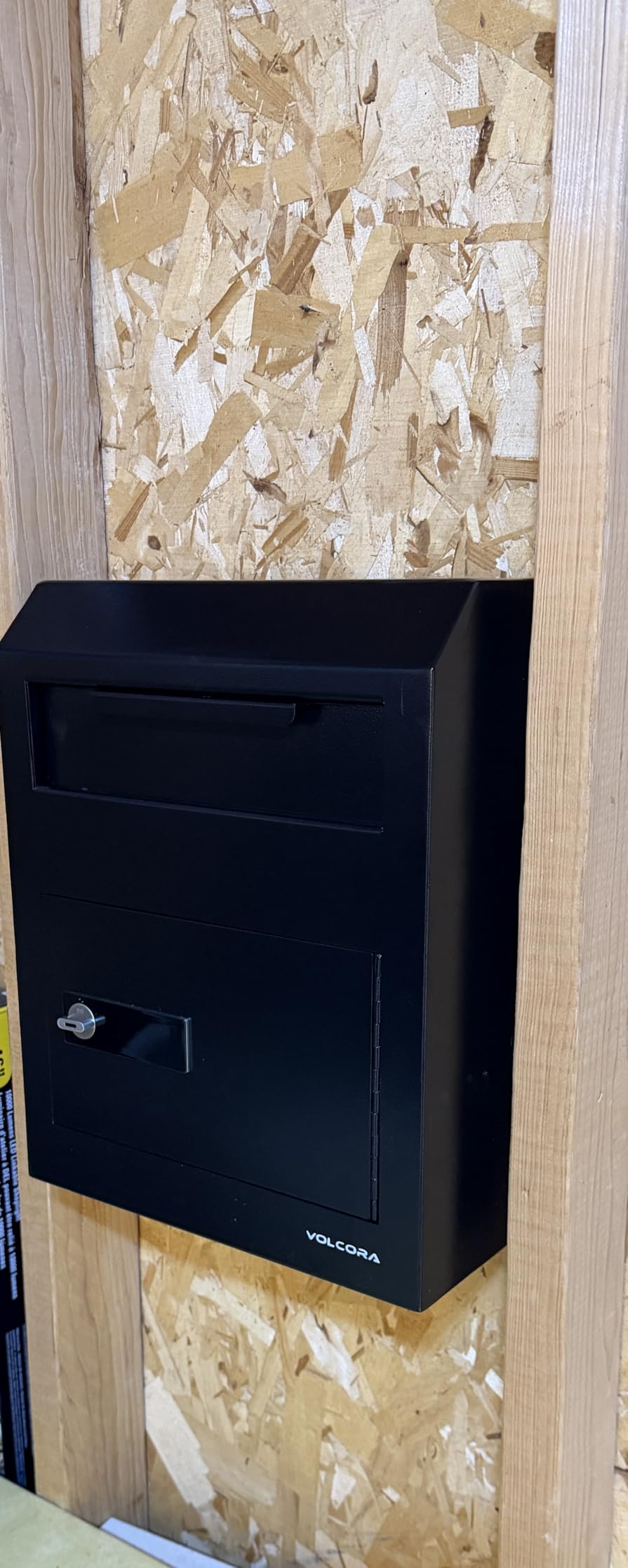 Volcora Key Drop Box with Lock, Drop Slot Depository Safe Box Digital Keypad, Money Drop Safe for Business, Wall Mount Mailbox, Cash Drop Box, Electronic Programmable Lock with Key Indoor Use customer photo 1