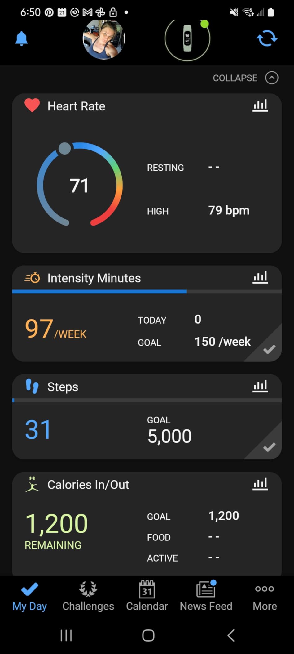 Garmin vivosmart 5, Health & Fitness Tracker, S-M, Black | Monitor Your Health, Track Your Steps and Sleep, Smart Notifications, Up to 7 Days Battery Life customer photo 2
