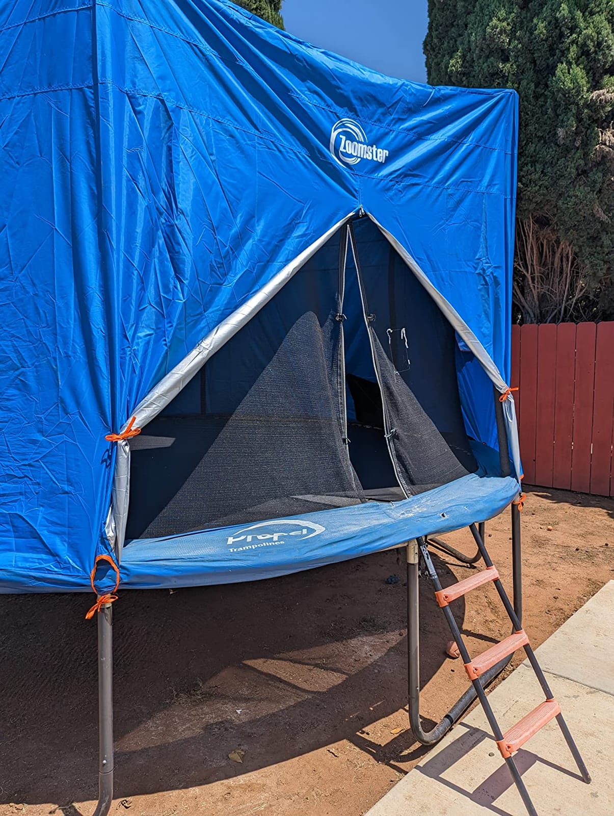 14FT Trampoline Tent Cover, Fits for 6 Straight Pole Round Trampoline (Tent Only) customer photo 1