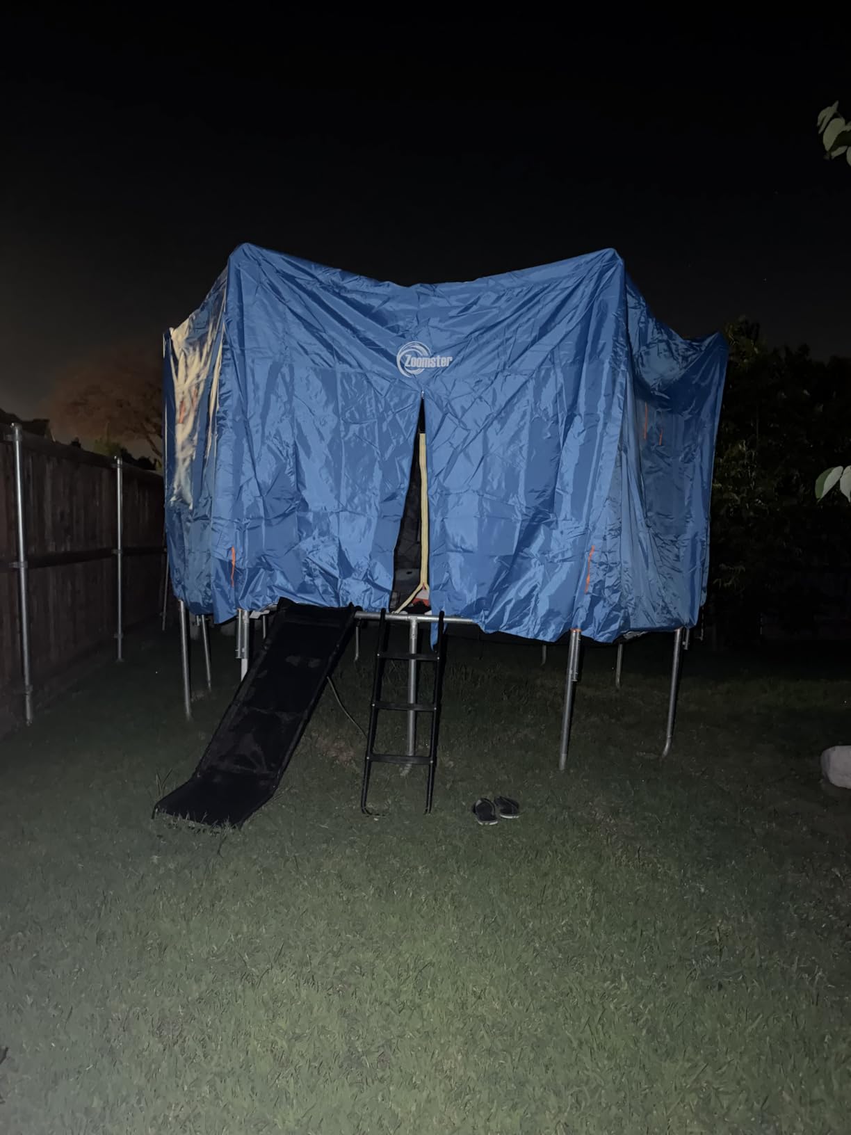 14FT Trampoline Tent Cover, Fits for 6 Straight Pole Round Trampoline (Tent Only) customer photo 2