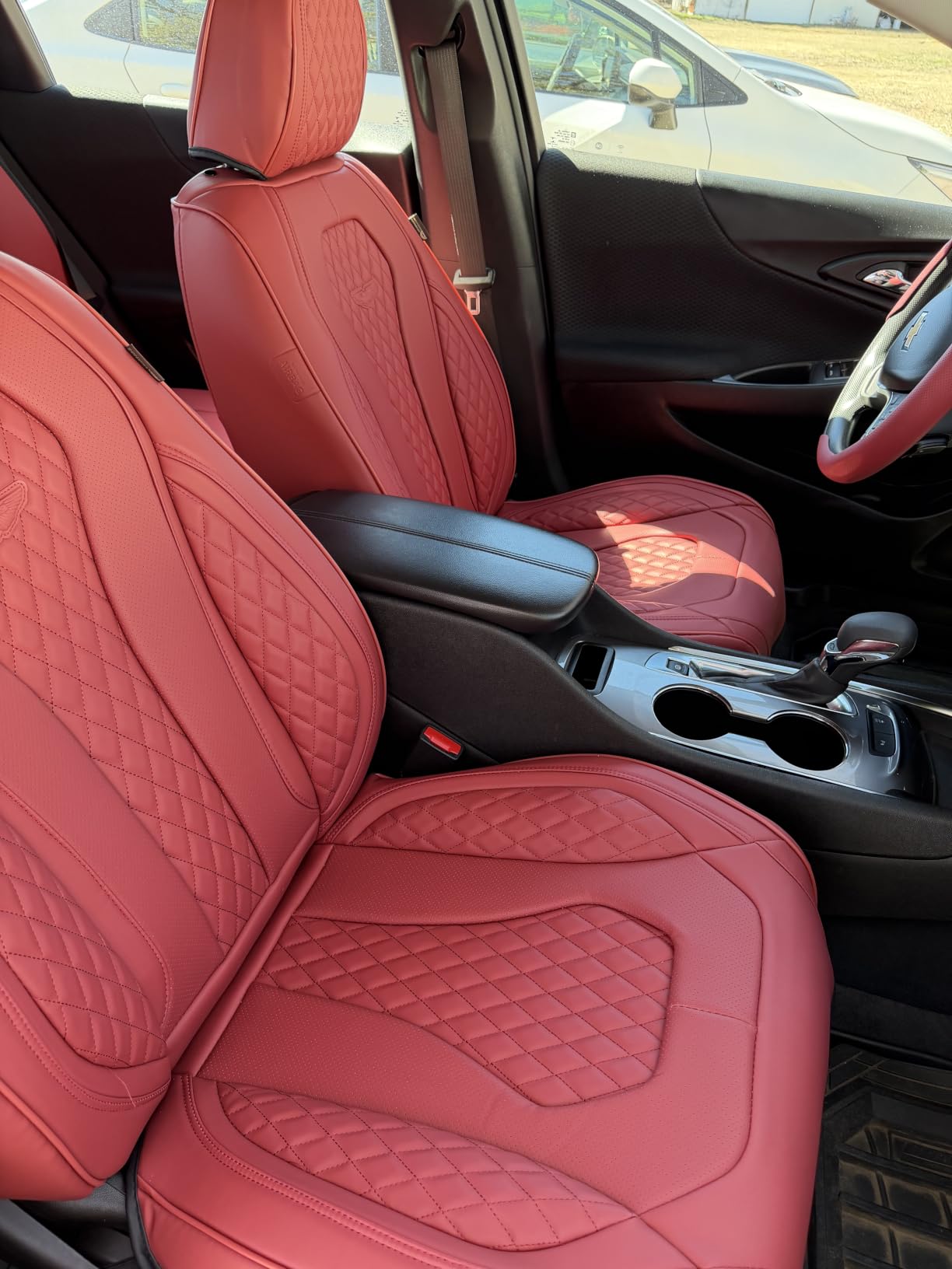Coverado Seat Covers, Car Seat Covers Full Set, Black Car Seat Cover, Car Seat Covers Front Seats Back Seat Cover, Waterproof Car Seat Cushion, Leather Seat Covers Seat Protector Fit for Most Cars customer photo 1
