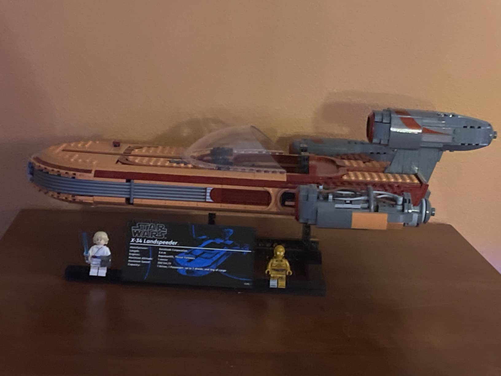 LEGO Star Wars Luke Skywalker's Landspeeder 75341, Ultimate Collector Series Star Wars Building Kit for Adults, Includes Luke Skywalker Lightsaber and C-3PO Minifigure, Gift Idea for Star Wars Fans customer photo 2