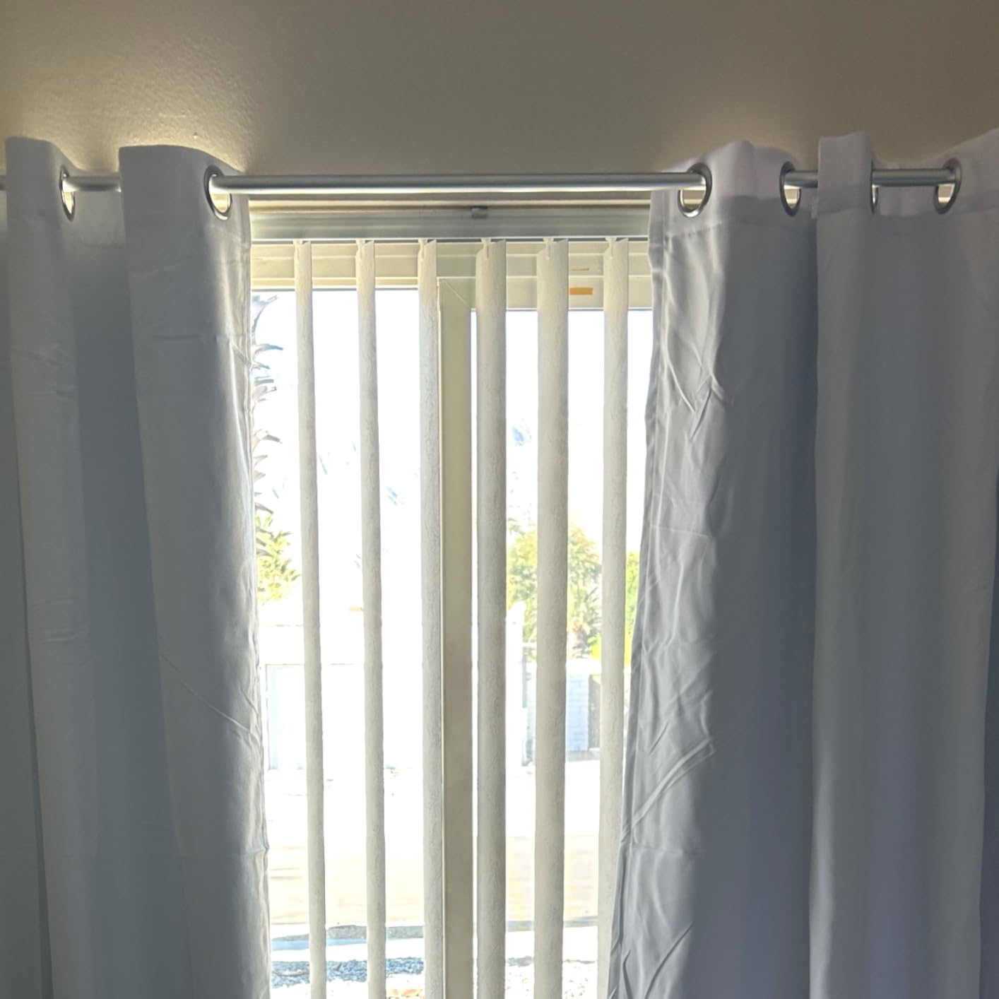 ChrisDowa 100% Blackout Curtains for Bedroom 63 Inch Long with Black Liner | 2 Thick Layers, Thermal Insulated, Grommet, Window Treatment, Living Room Drapes, 2 Panels Set, Light Grey, 42 x 63 Inch customer photo 1