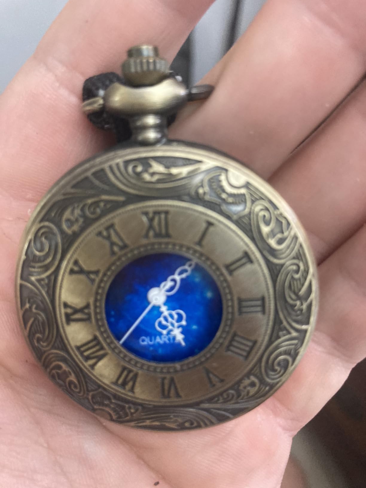 Roman Numerals Scale Quartz Pocket Watches with Chain Christmas Graduation Birthday Gifts Fathers Day customer photo 1