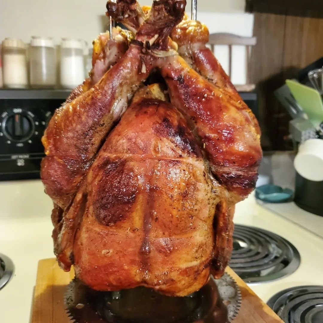 Ronco 5000 Platinum Digital Countertop Rotisserie Oven, 12-lb Capacity | Rotisserie chicken cooks perfectly, 3 functions - rotisserie, sear, no-heat rotation; basket included; auto shutoff customer photo 1