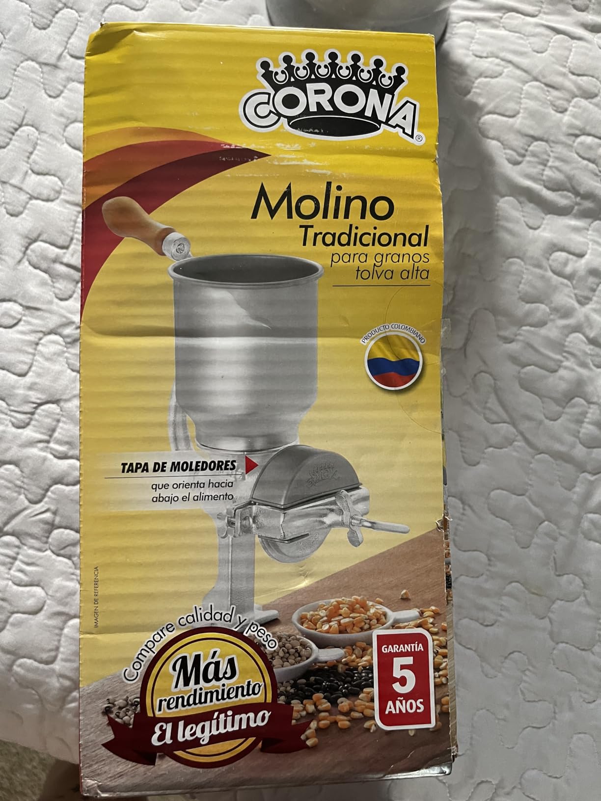 Corona Manual Grain Mill, Molino para Moler Maiz, Cast Iron Grinder customer photo 1