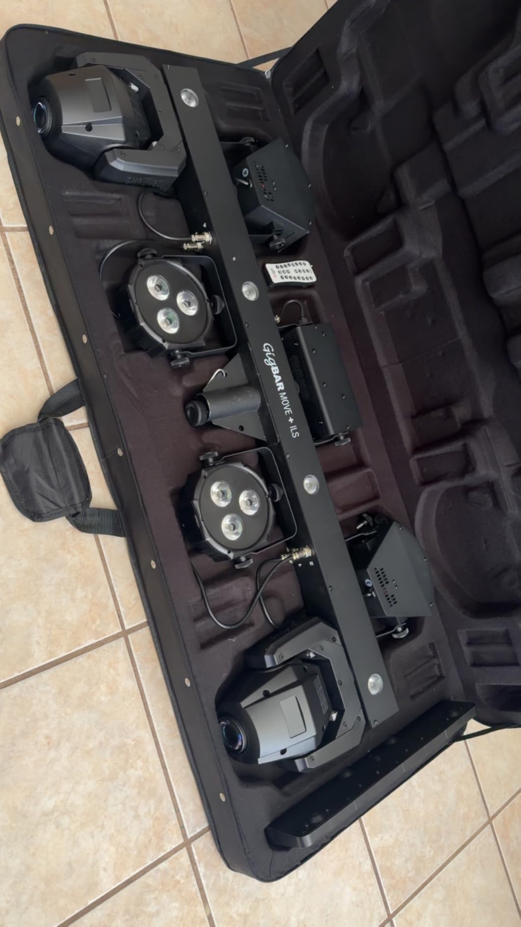 CHAUVET DJ GigBAR Move + ILS DJ Lighting System, All-in-One Party & Stage Lights with Moving Heads, Derby Lights, Wash Lights, Laser & Strobe, Tripod, RF Remote & Carry Bags customer photo 1